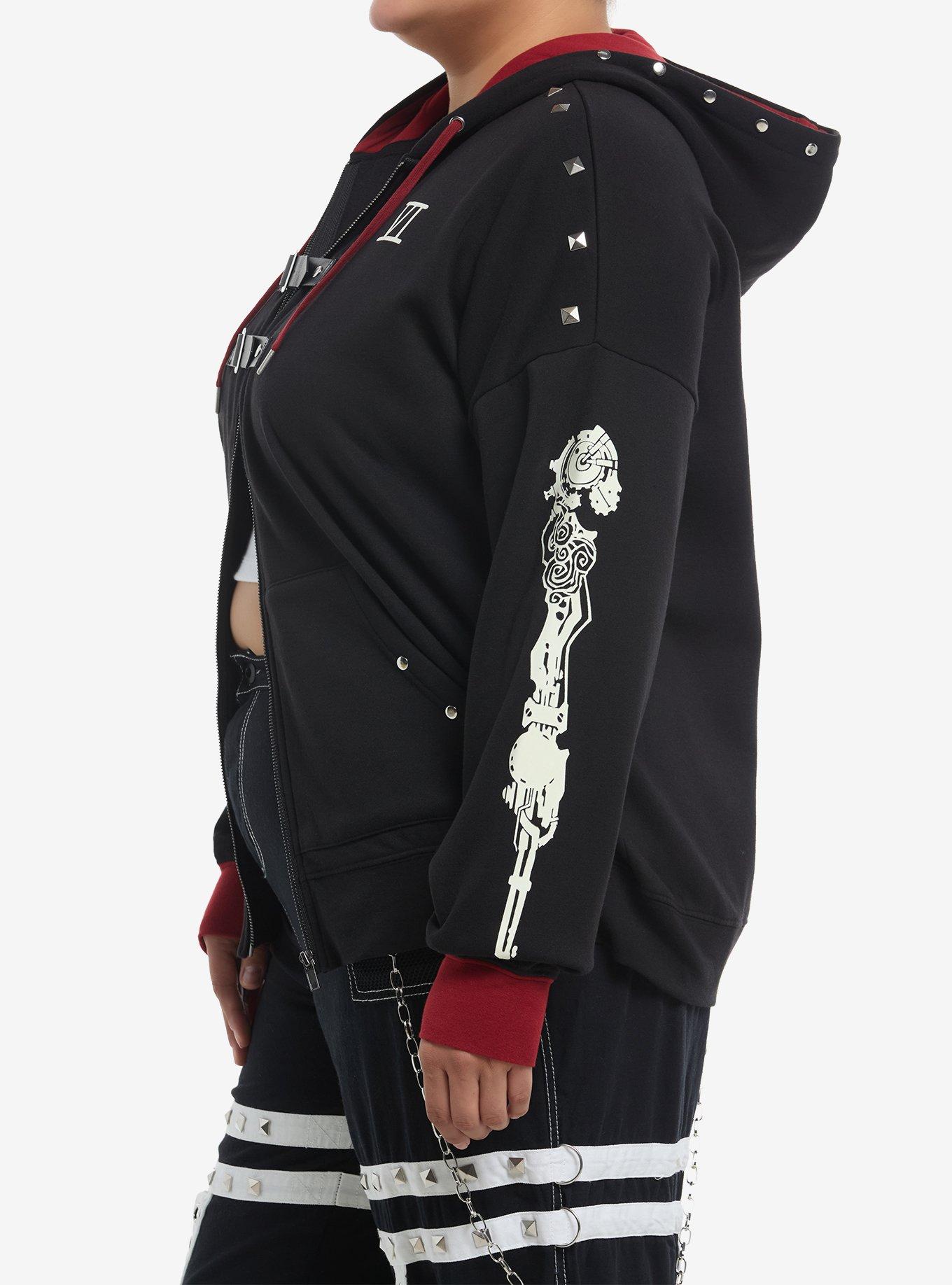 Arcane Vi Pit Fighter Glow-In-The-Dark Girls Hoodie Plus Size, MULTI, alternate