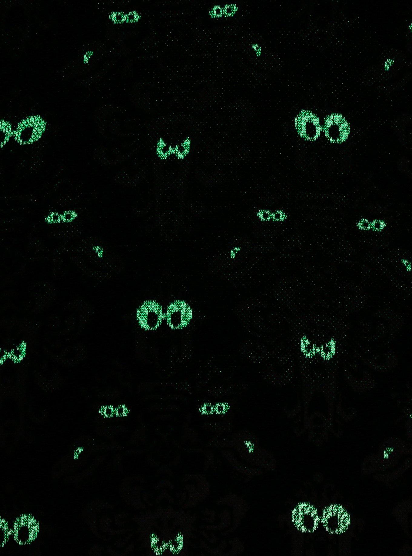Her Universe Disney Muppets Haunted Mansion Wallpaper Glow-In-The-Dark Girls Sweater Plus Size, MULTI, alternate