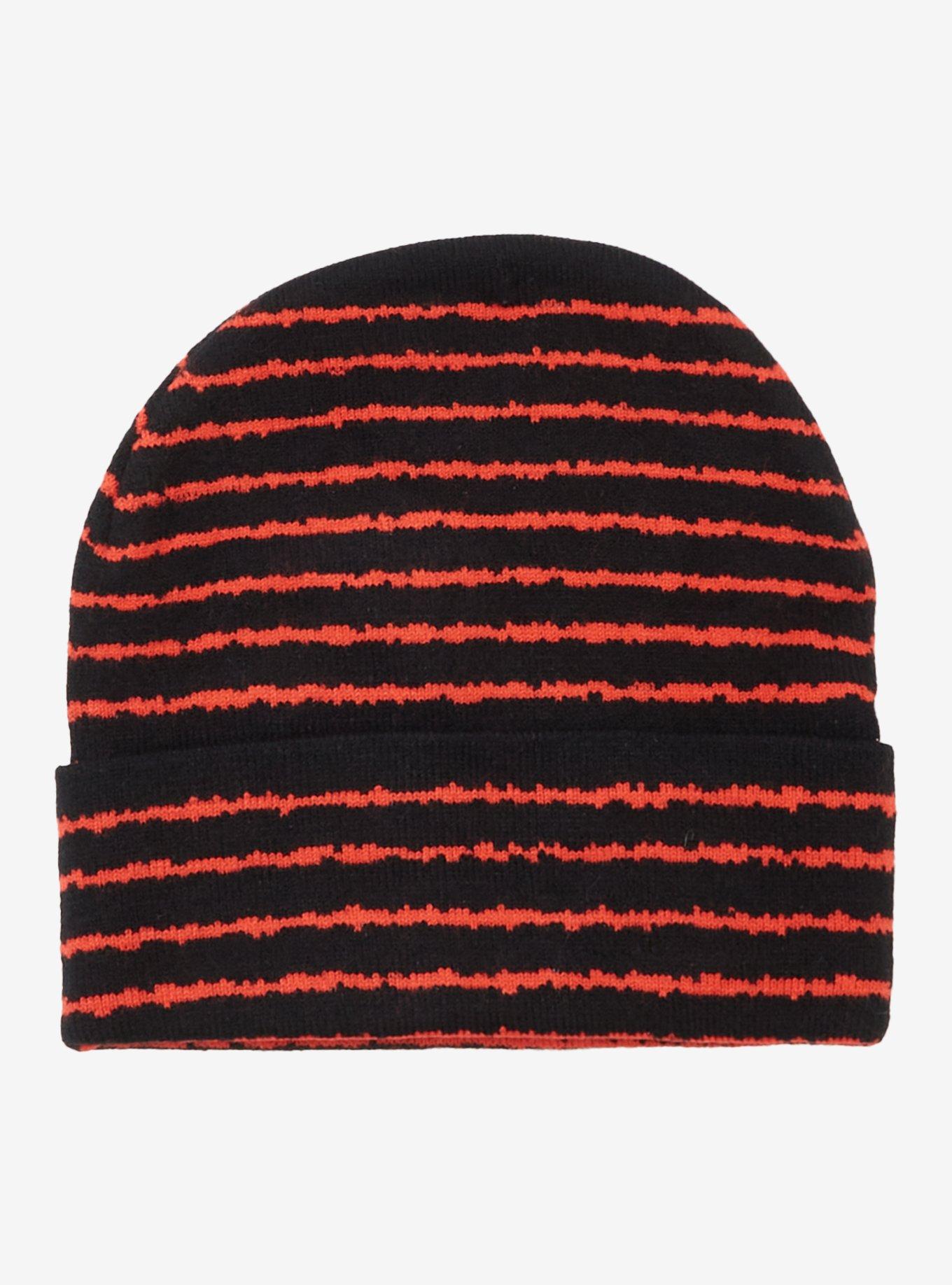It Pennywise Black & Red Stripe Stud Beanie, , hi-res