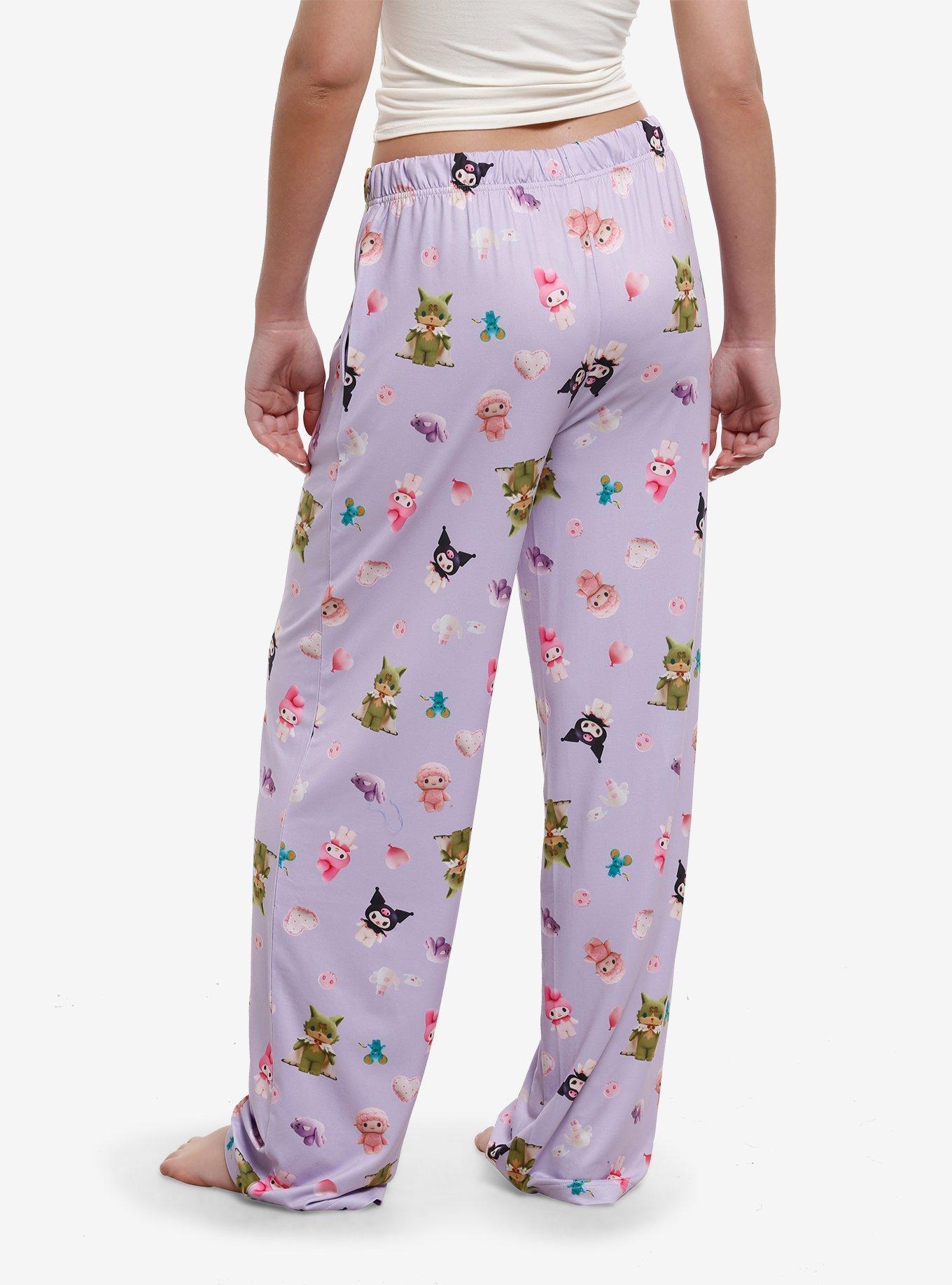 My Melody & Kuromi Character Girls Pajama Pants, , hi-res