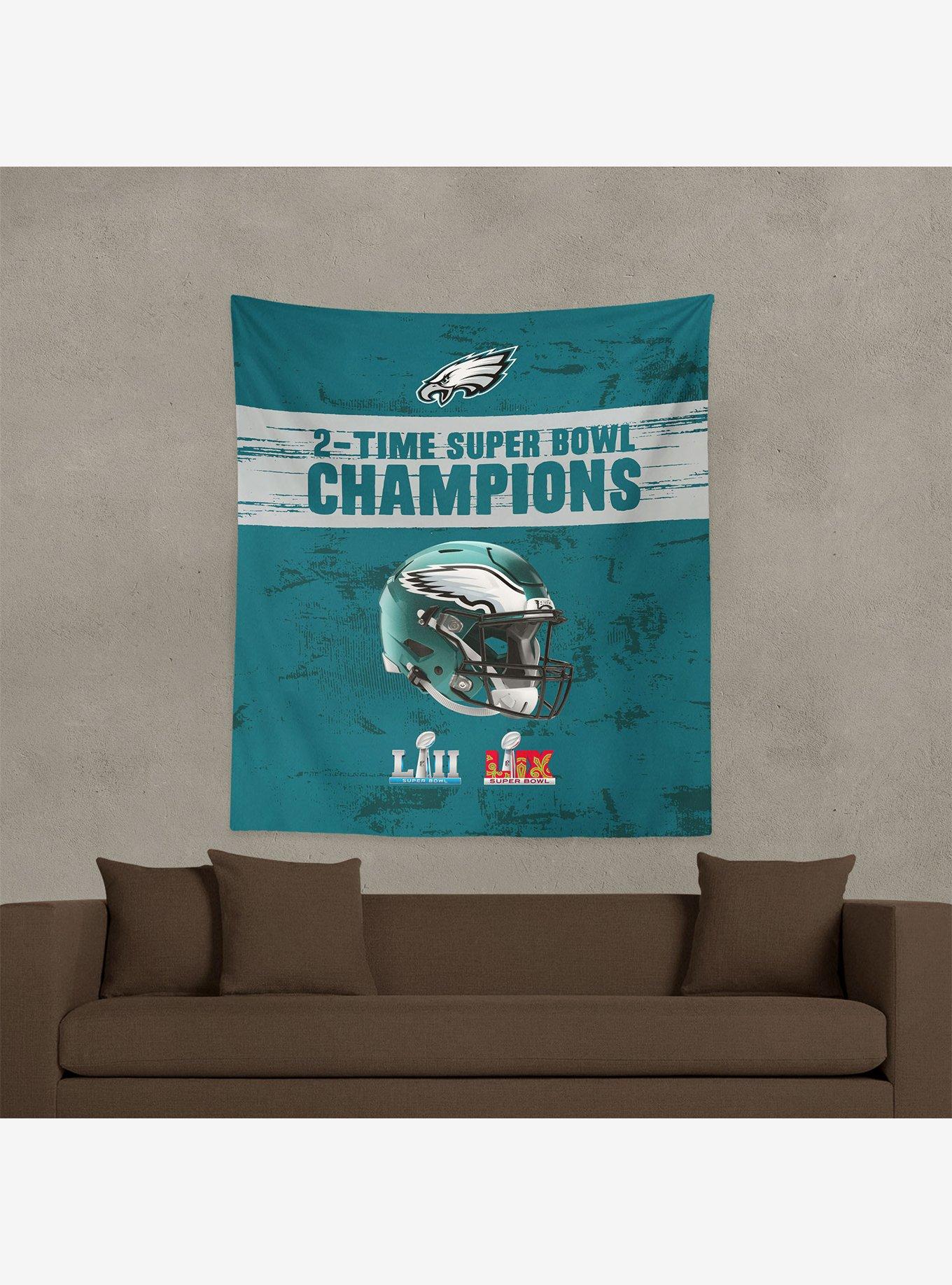 NFL 2025 Super Bowl LIX Philadelphia Eagles Multi Champ Legends Wall Hanging, , alternate