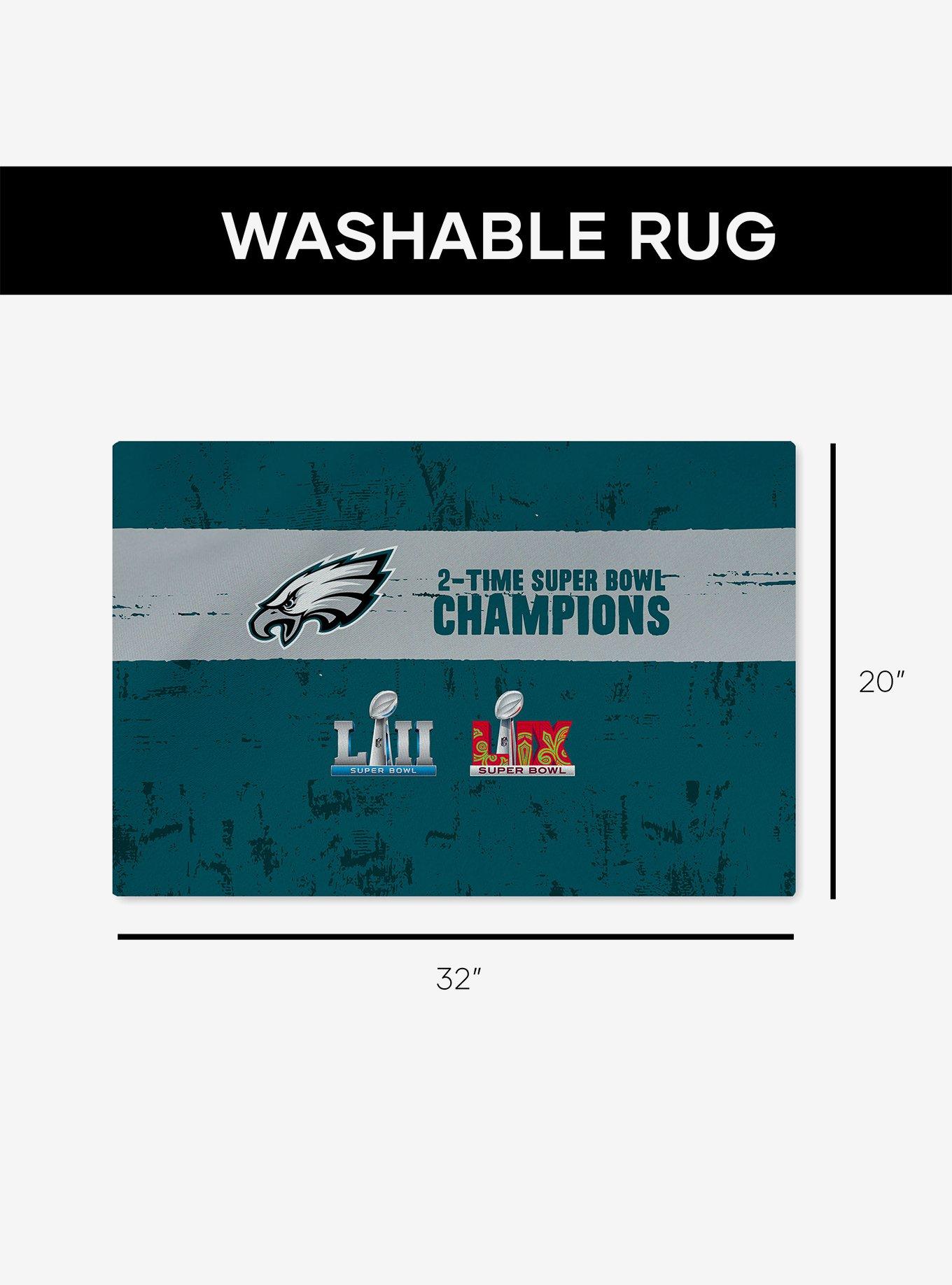 NFL 2025 Super Bowl LIX Philadelphia Eagles Multi Champ Tradition 20x32" Washable Rug, , alternate