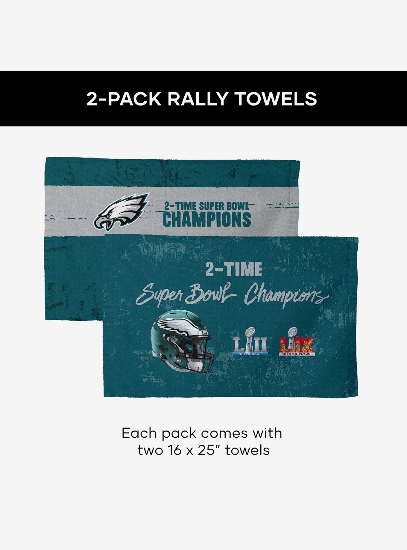 NFL 2025 Super Bowl LIX Philadelphia Eagles Multi Champ Conquerors Fan Towel 2-Pack, , alternate