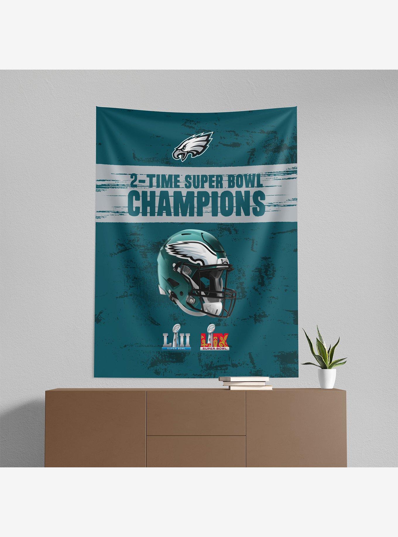 NFL 2025 Super Bowl LIX Philadelphia Eagles Multi Champ Legends Wall Hanging, , alternate