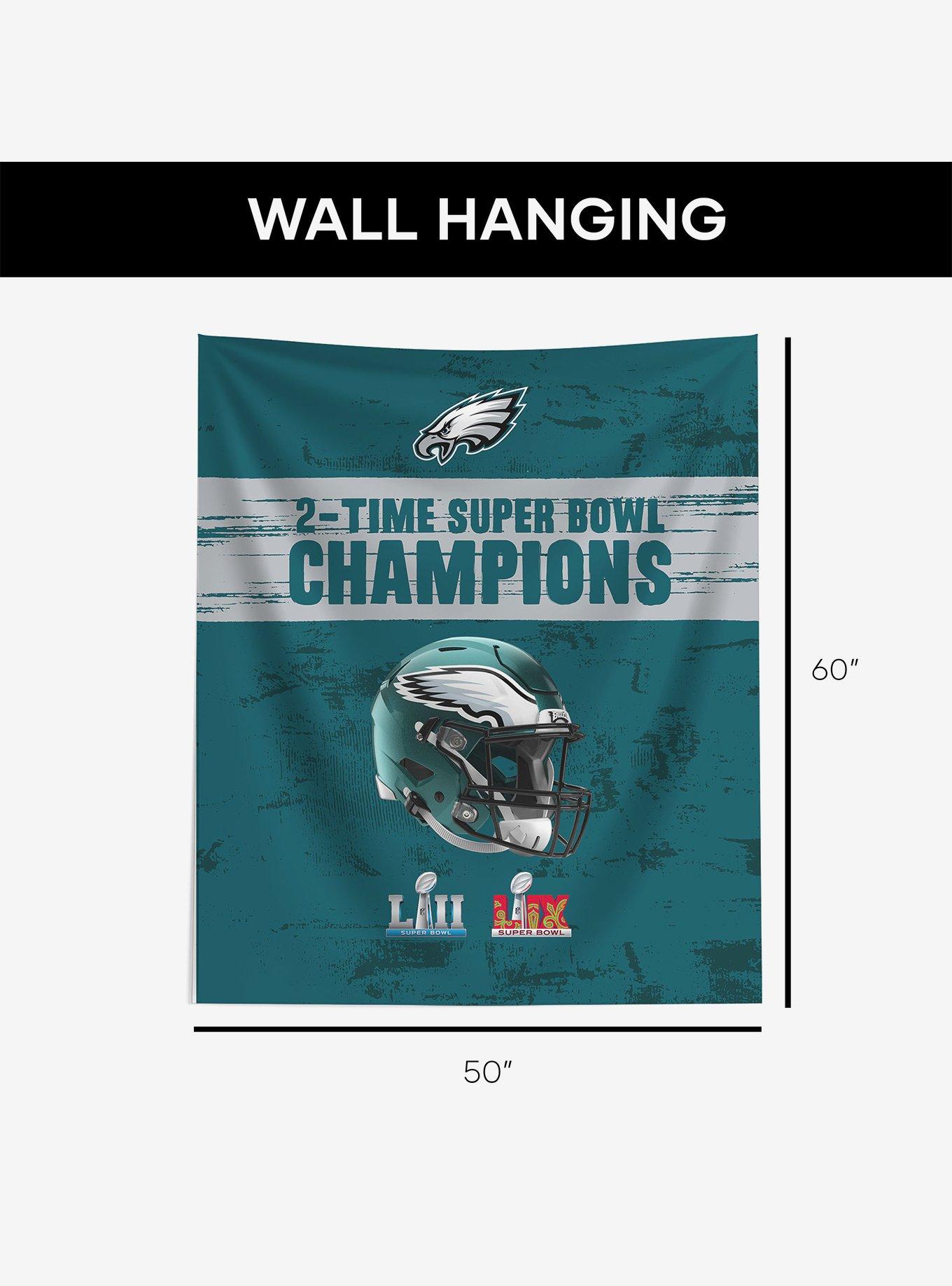NFL 2025 Super Bowl LIX Philadelphia Eagles Multi Champ Legends Wall Hanging, , alternate
