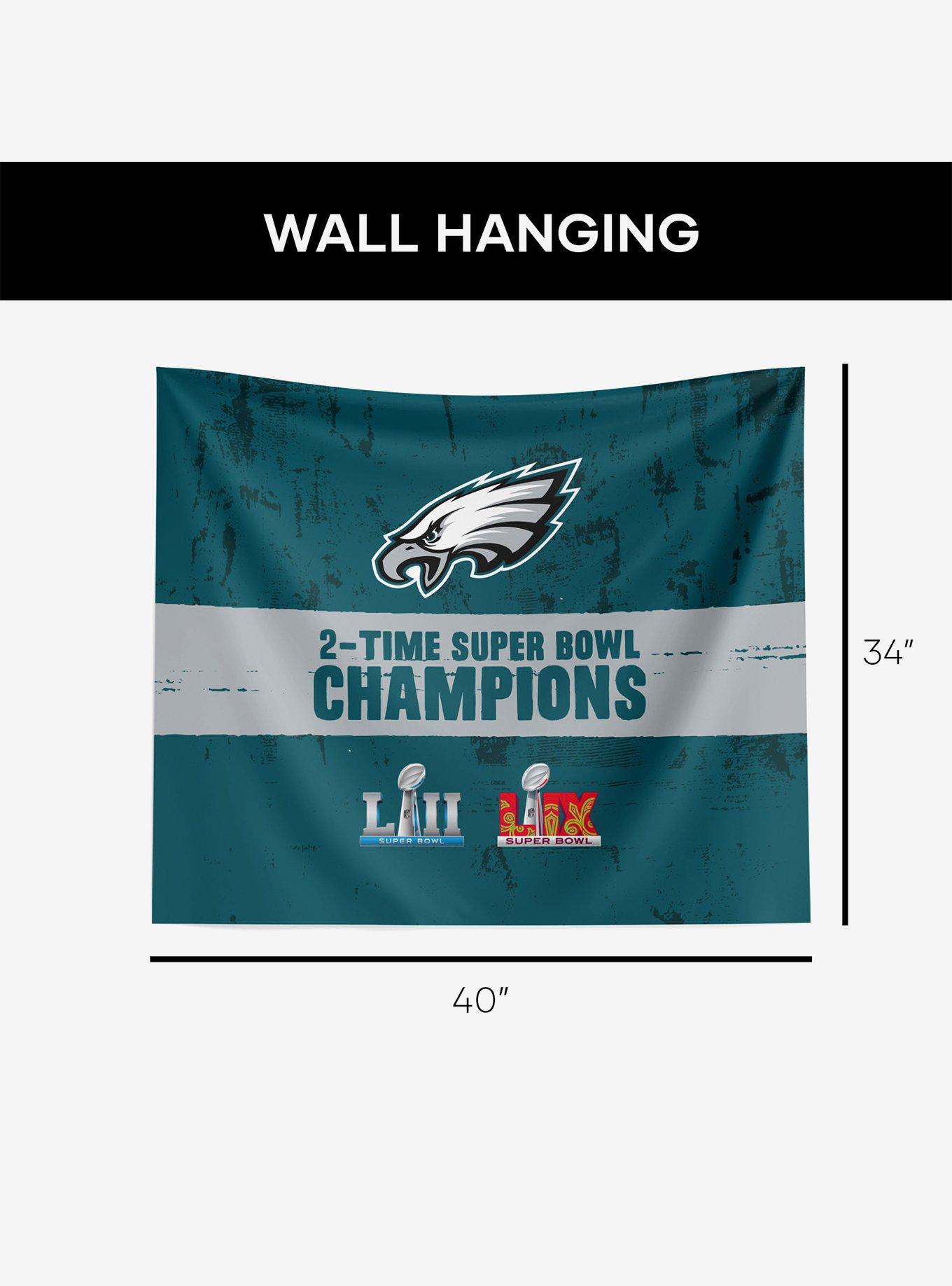 NFL 2025 Super Bowl LIX Philadelphia Eagles Multi Champ Excellence Wall Hanging, , alternate