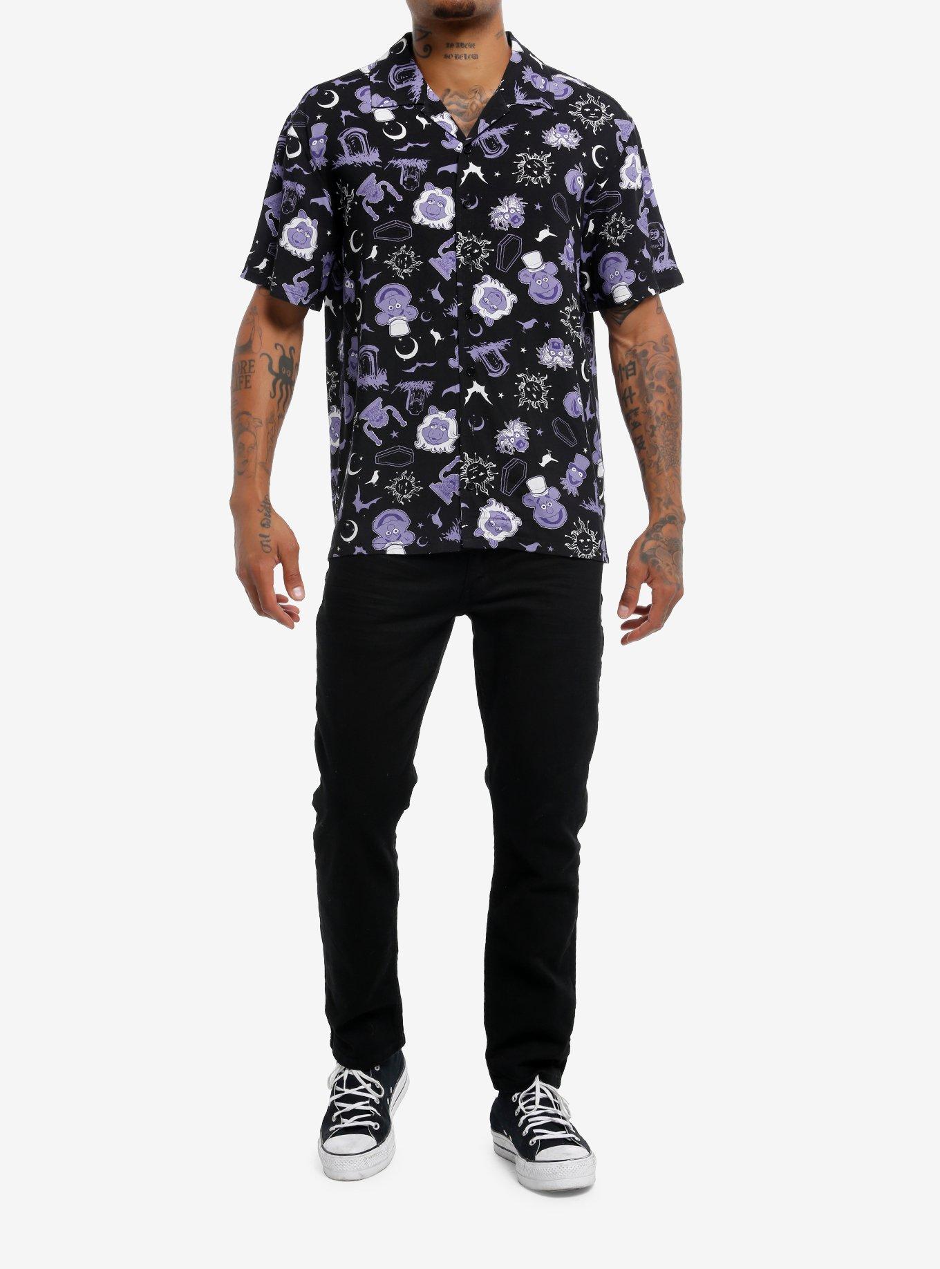 Our Universe Disney Muppets Haunted Mansion Icons Woven Button-Up, , hi-res