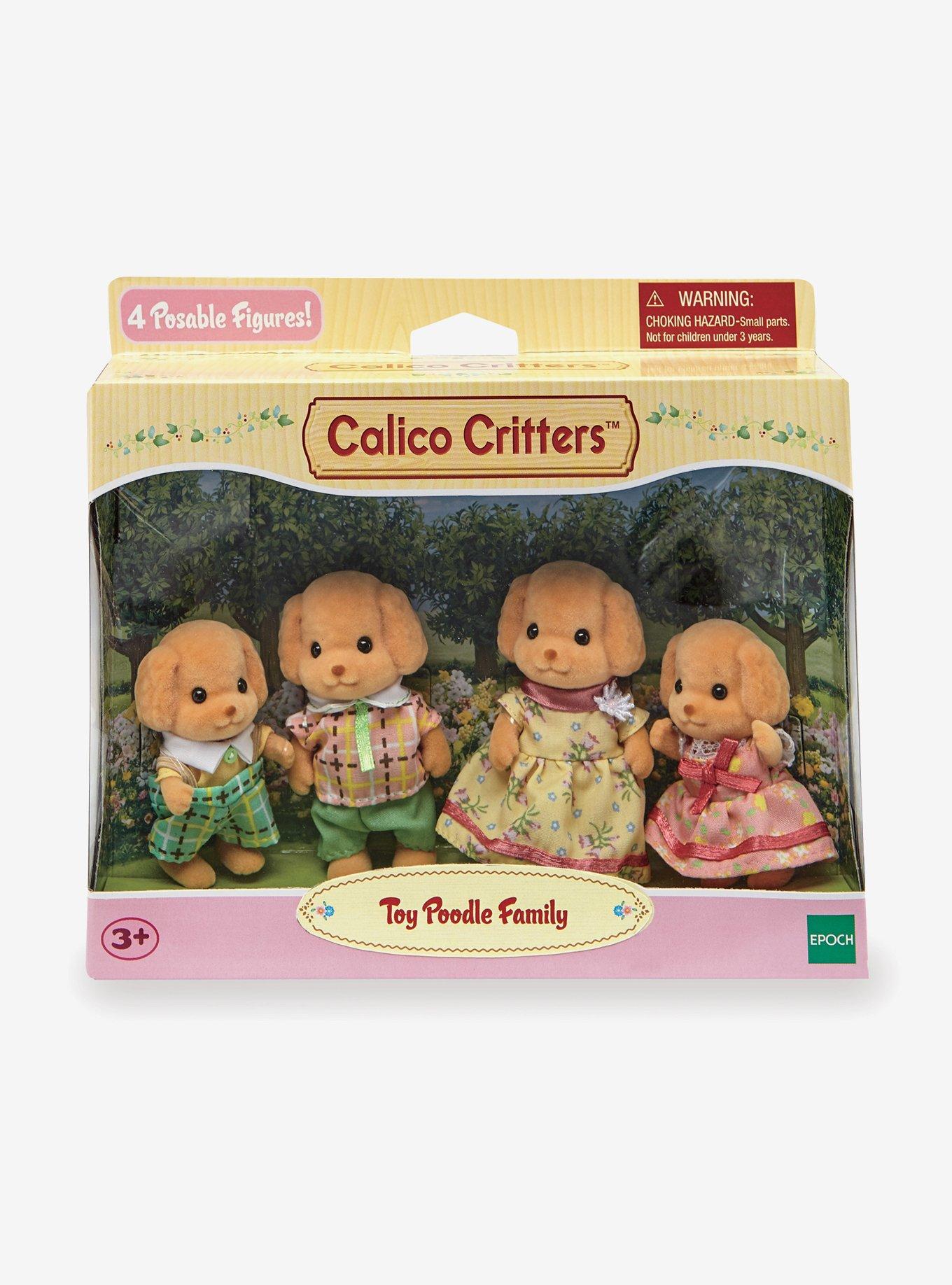 Calico Critters Toy Poodle Family Figure Set, , hi-res