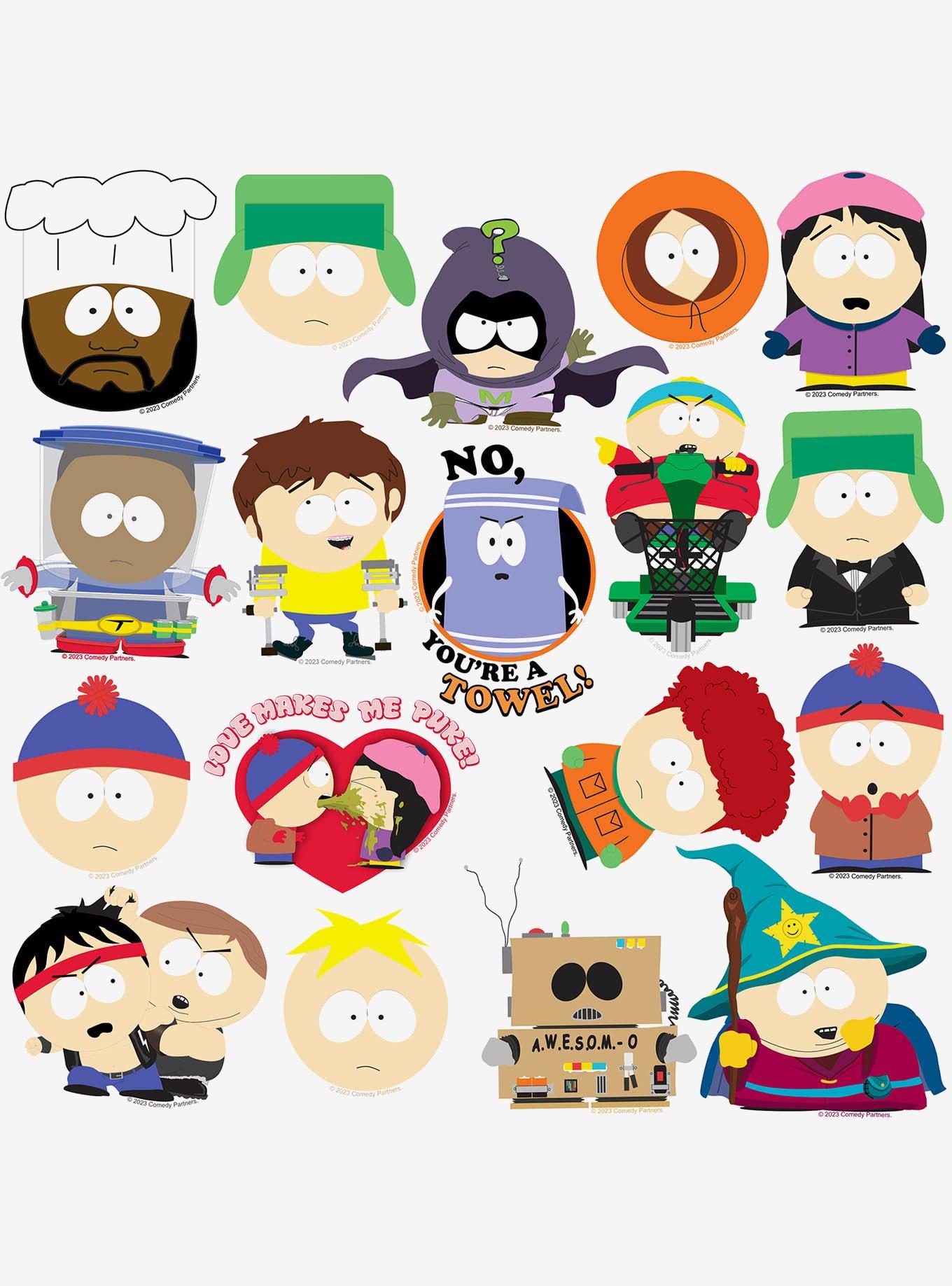 South Park Character Variety Miscellaneous 100ct Sticker Pack, , alternate