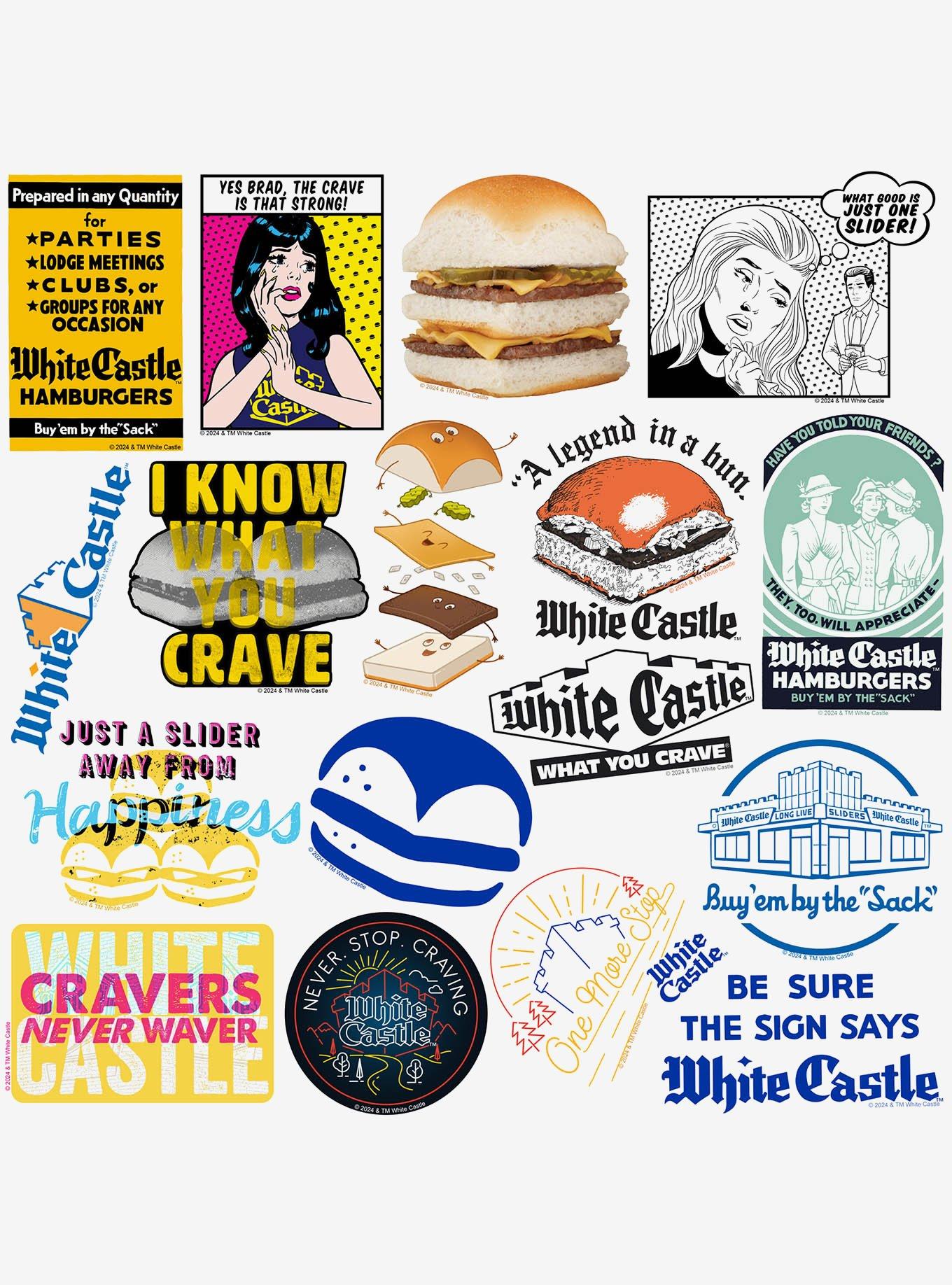 White Castle Miscellaneous 100ct Sticker Pack, , alternate