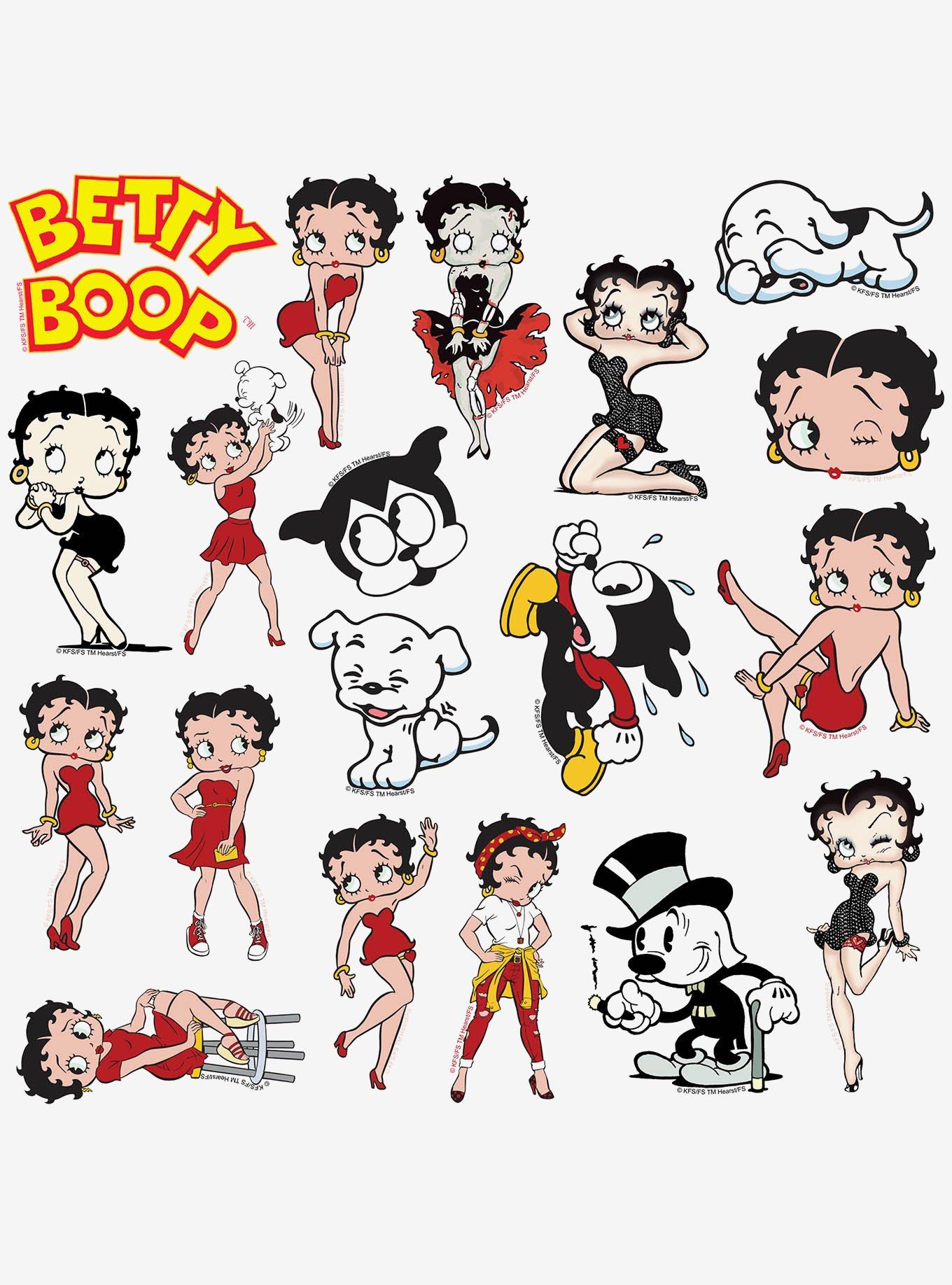 Betty Boop Character Miscellaneous 100ct Sticker Pack, , alternate