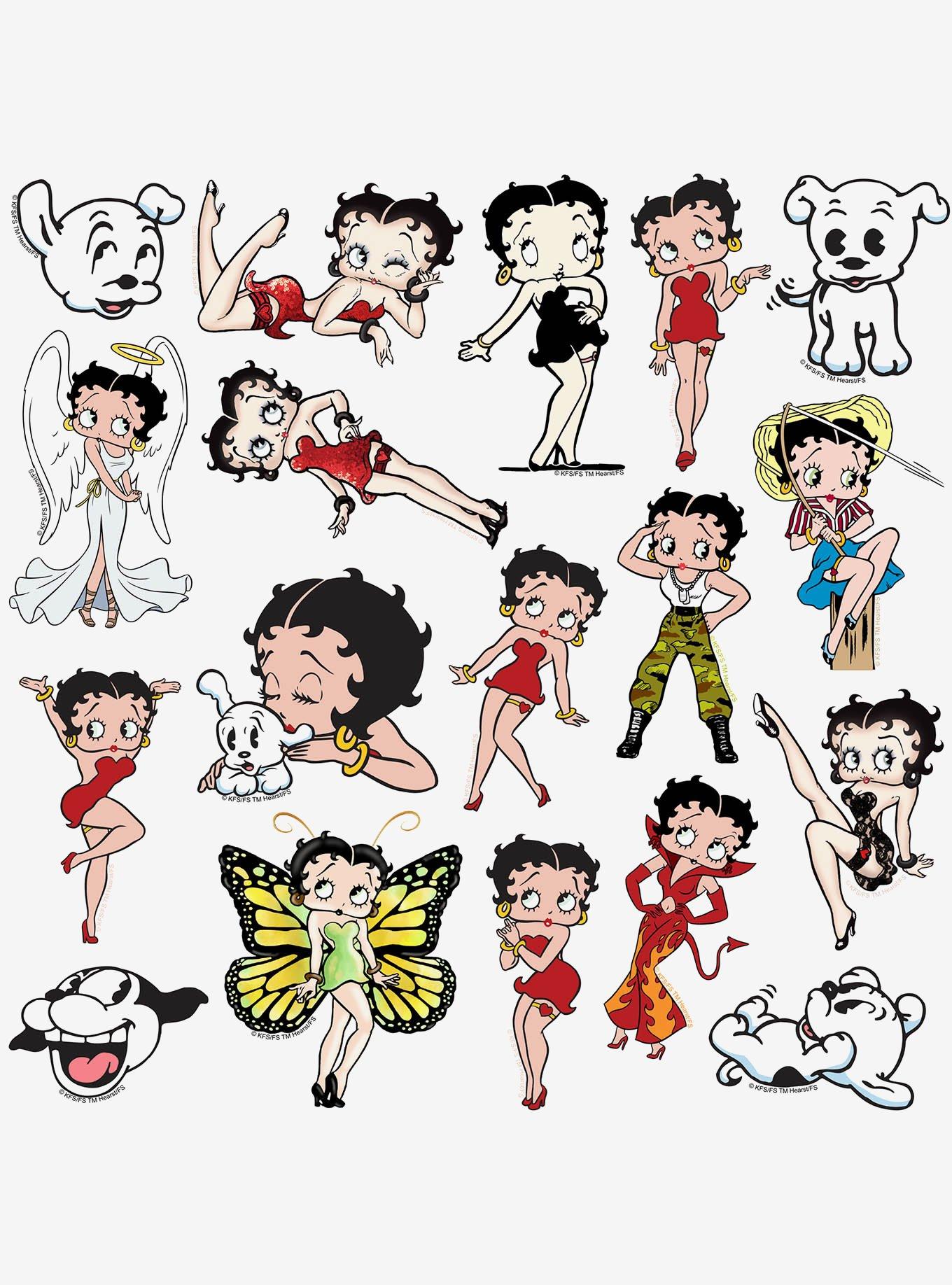 Betty Boop Character Miscellaneous 100ct Sticker Pack, , alternate