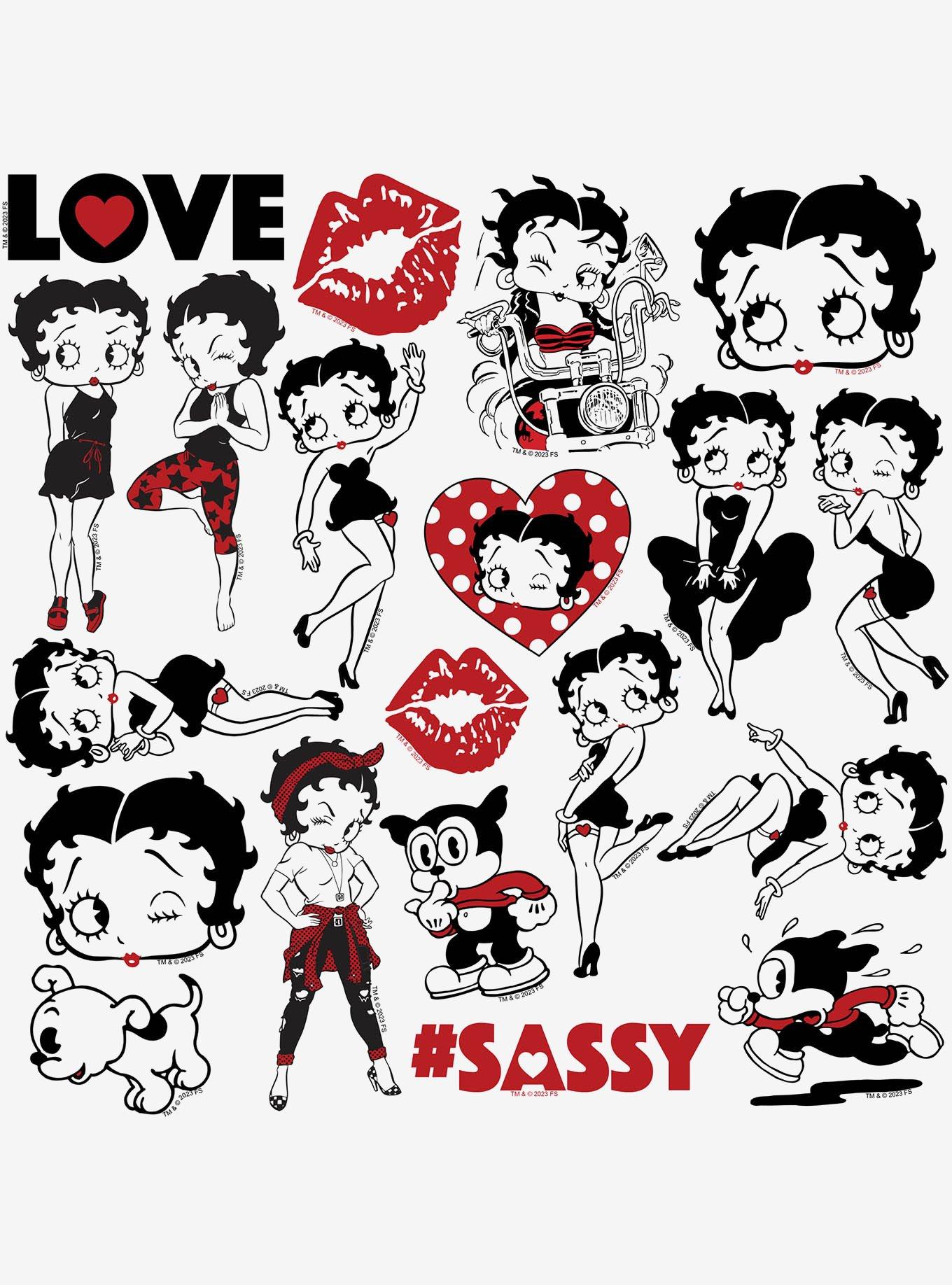 Betty Boop Limited Color Miscellaneous 100ct Sticker Pack, , alternate