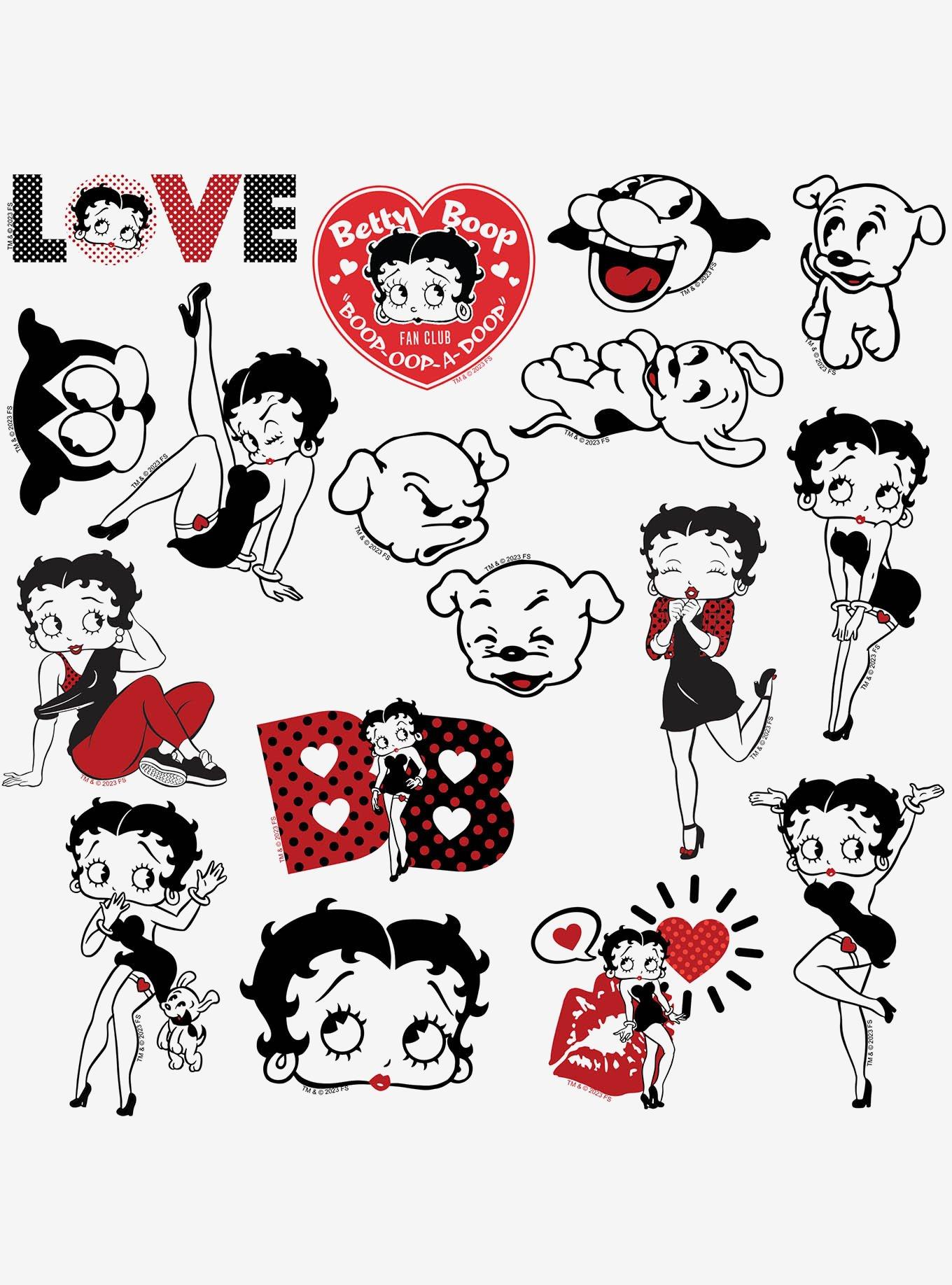 Betty Boop Limited Color Miscellaneous 100ct Sticker Pack, , alternate