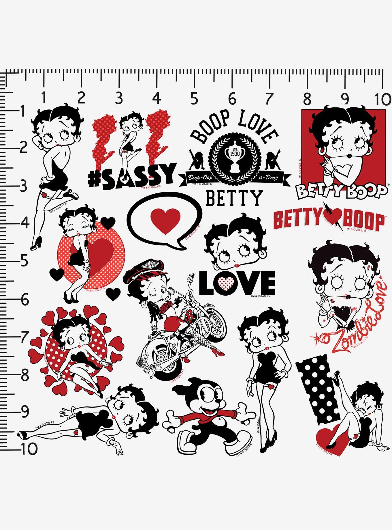 Betty Boop Limited Color Miscellaneous 100ct Sticker Pack, , alternate