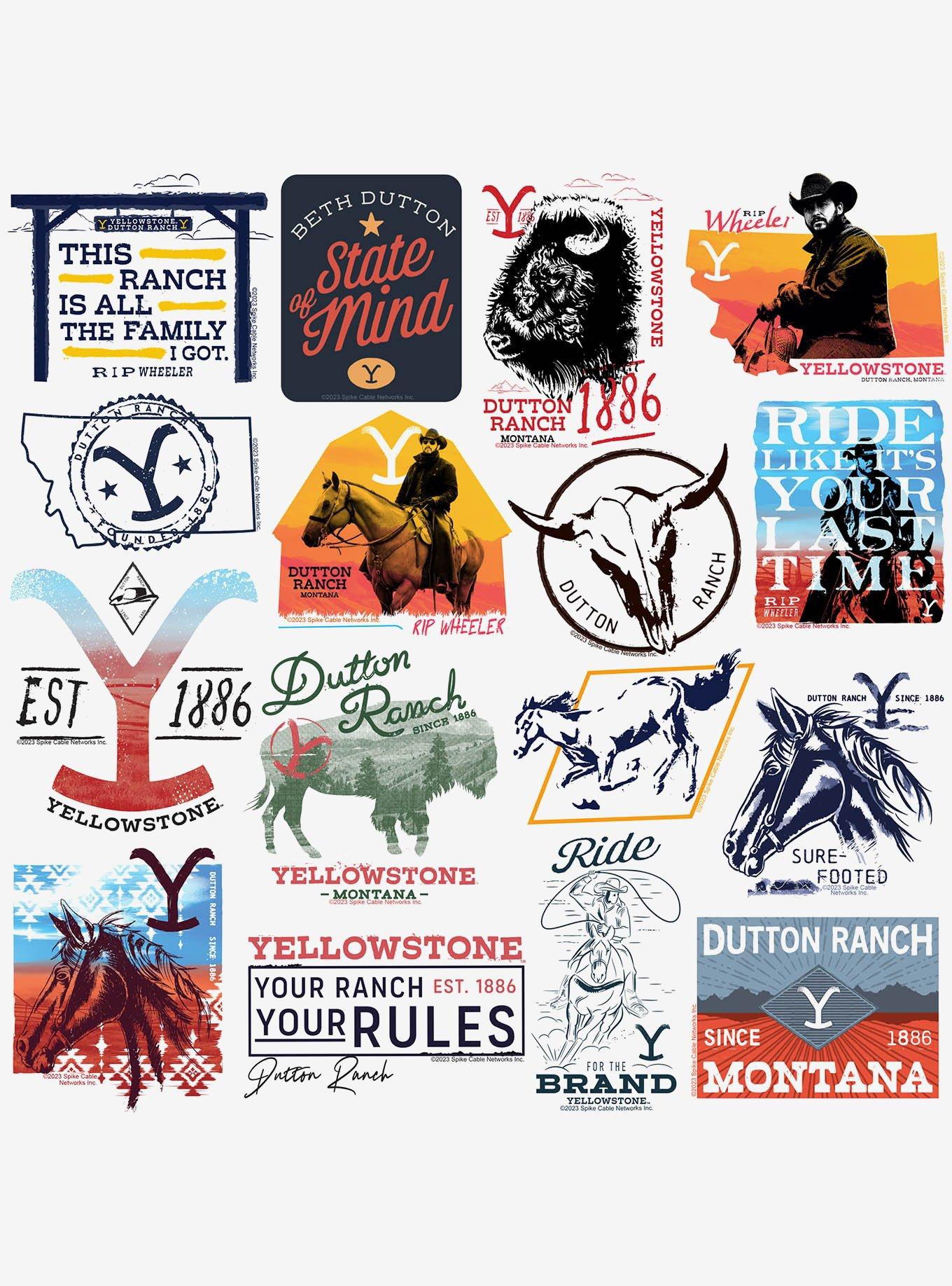 Yellowstone 2nd Variety Miscellaneous 100ct Sticker Pack, , alternate