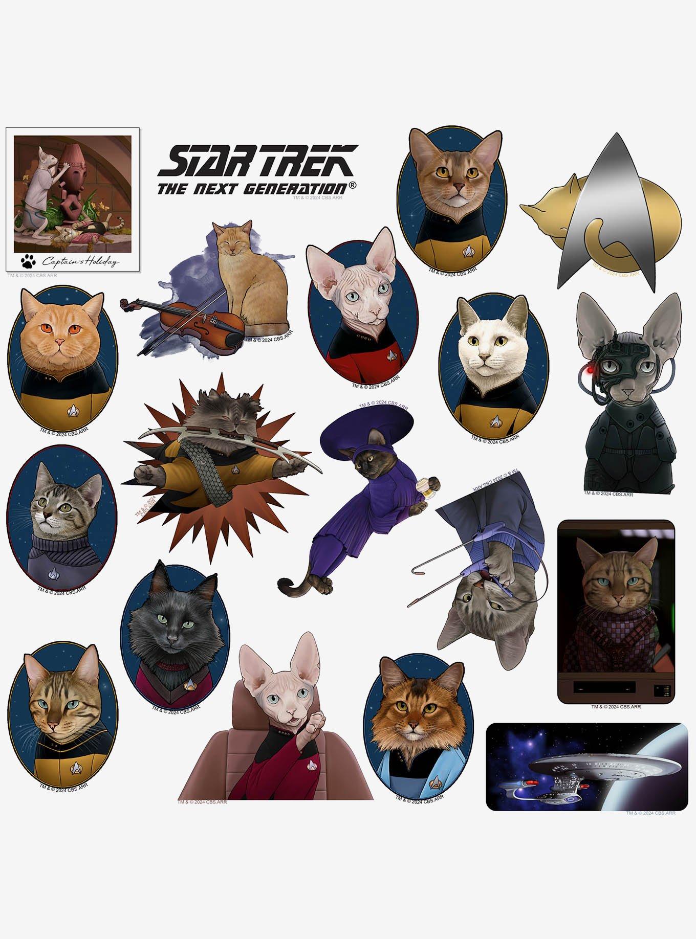 Star Trek: The Next Generation Cats Miscellaneous 100ct Sticker Pack, , alternate