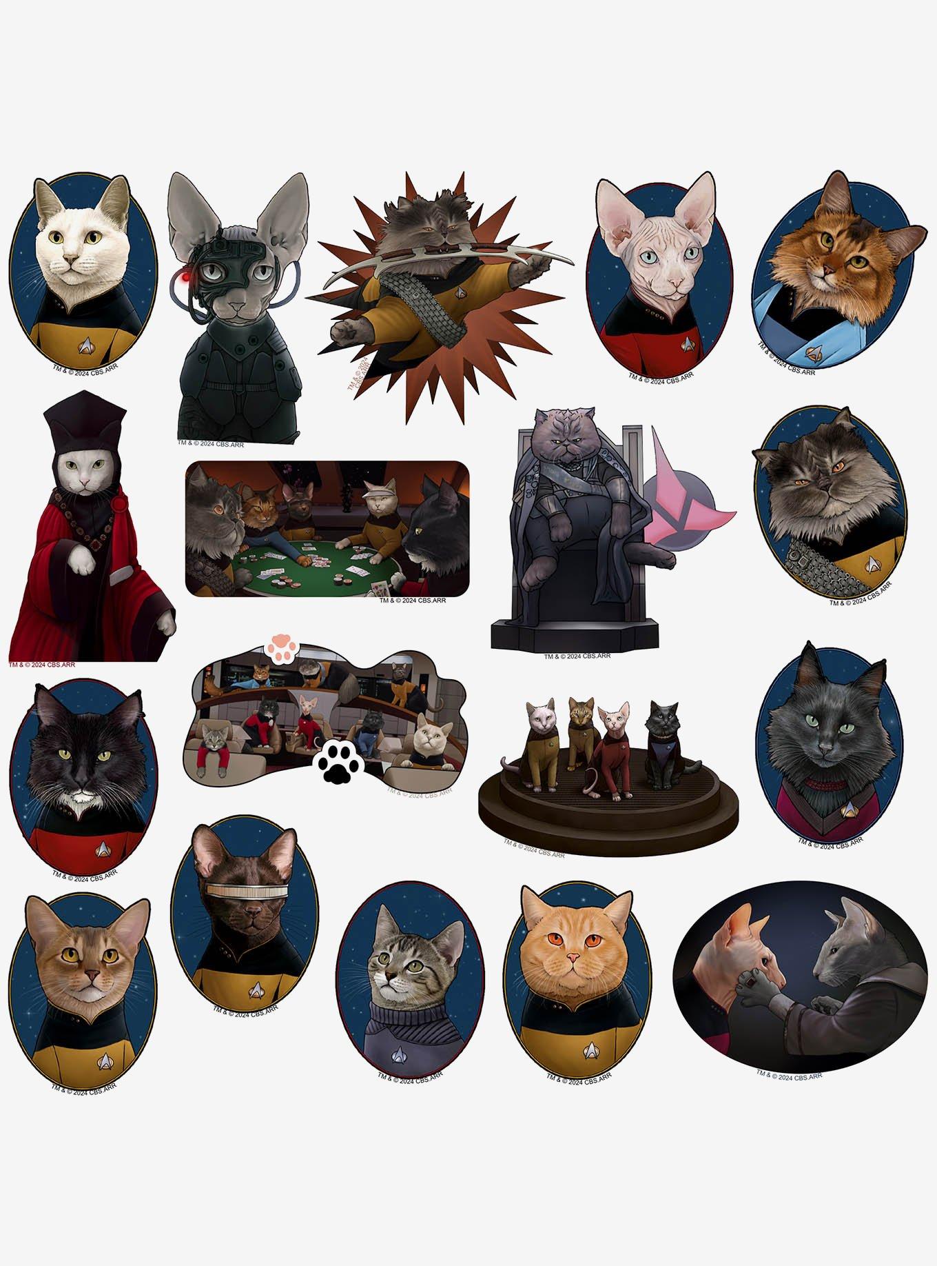 Star Trek: The Next Generation Cats Miscellaneous 100ct Sticker Pack, , alternate