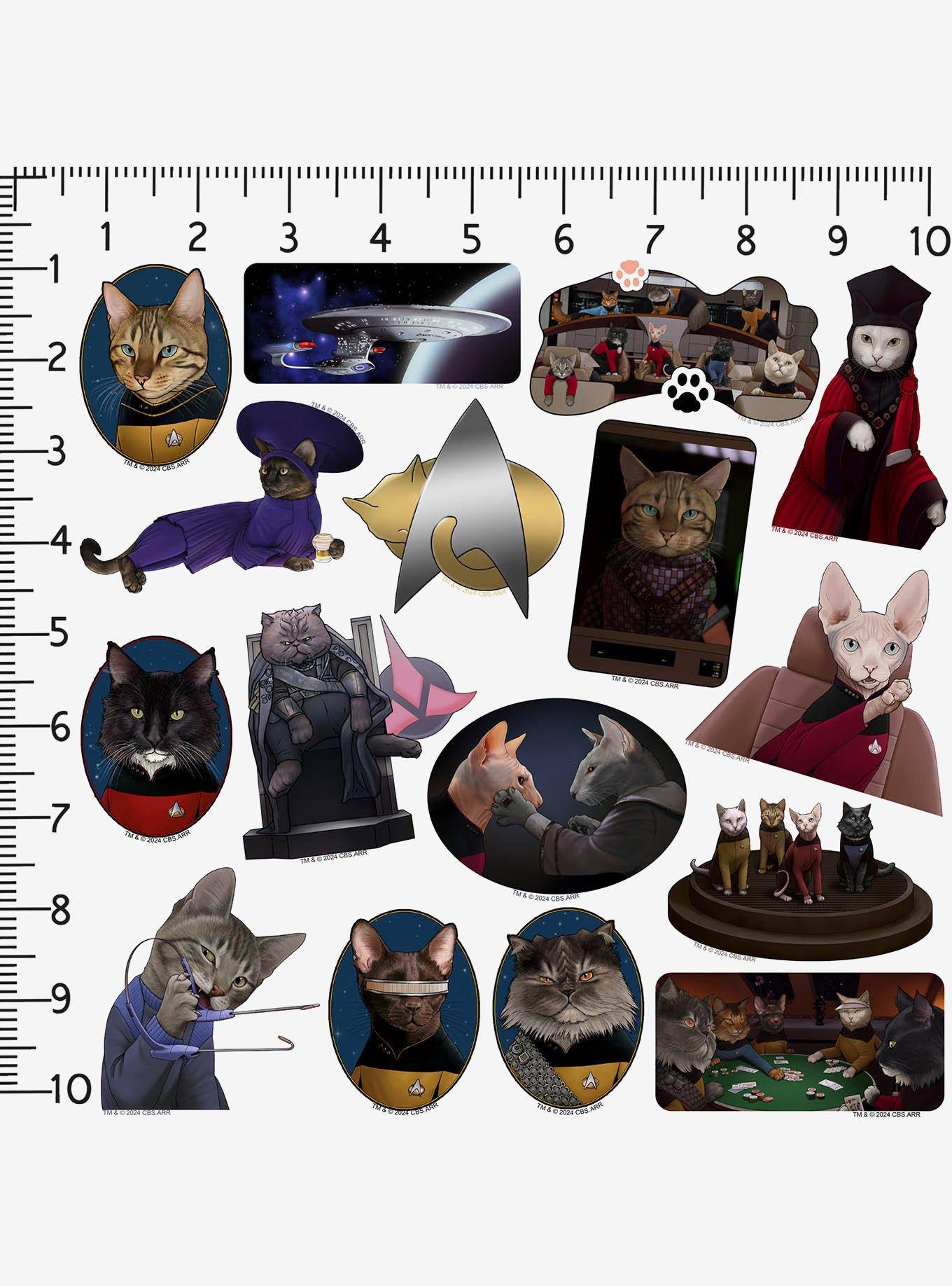 Star Trek: The Next Generation Cats Miscellaneous 100ct Sticker Pack, , alternate