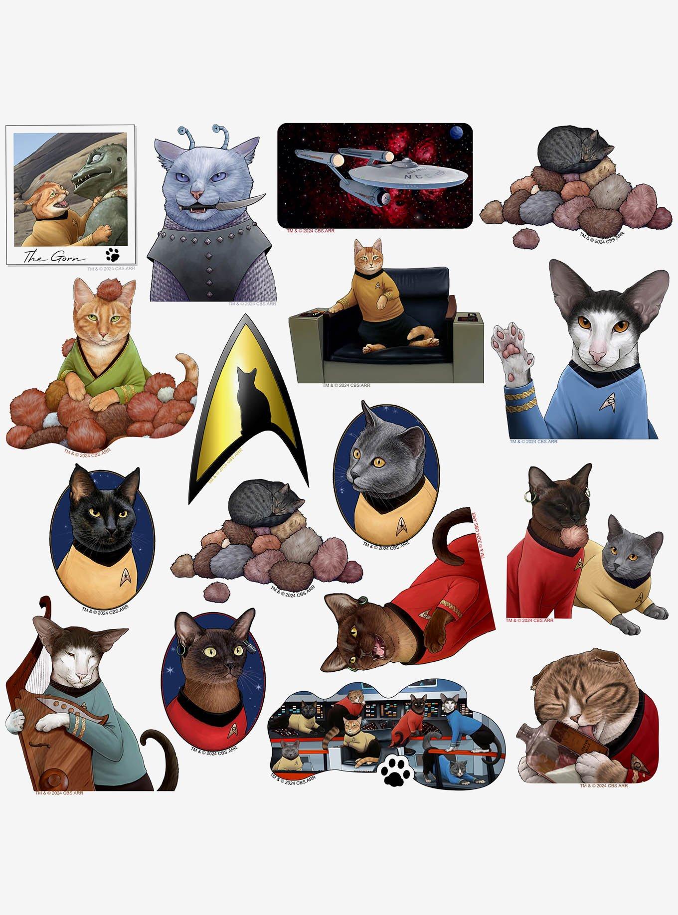 Star Trek: The Original Series Cats Miscellaneous 100ct Sticker Pack, , alternate