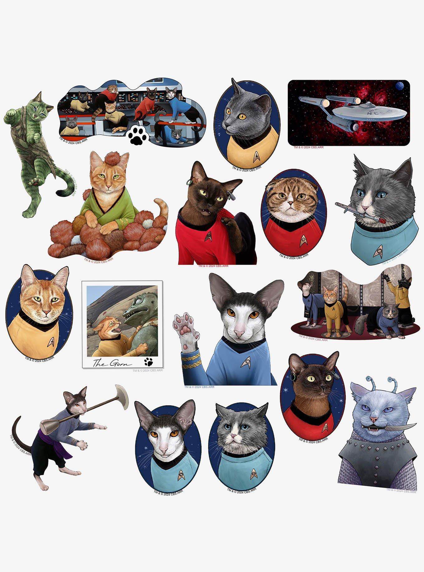 Star Trek: The Original Series Cats Miscellaneous 100ct Sticker Pack, , alternate