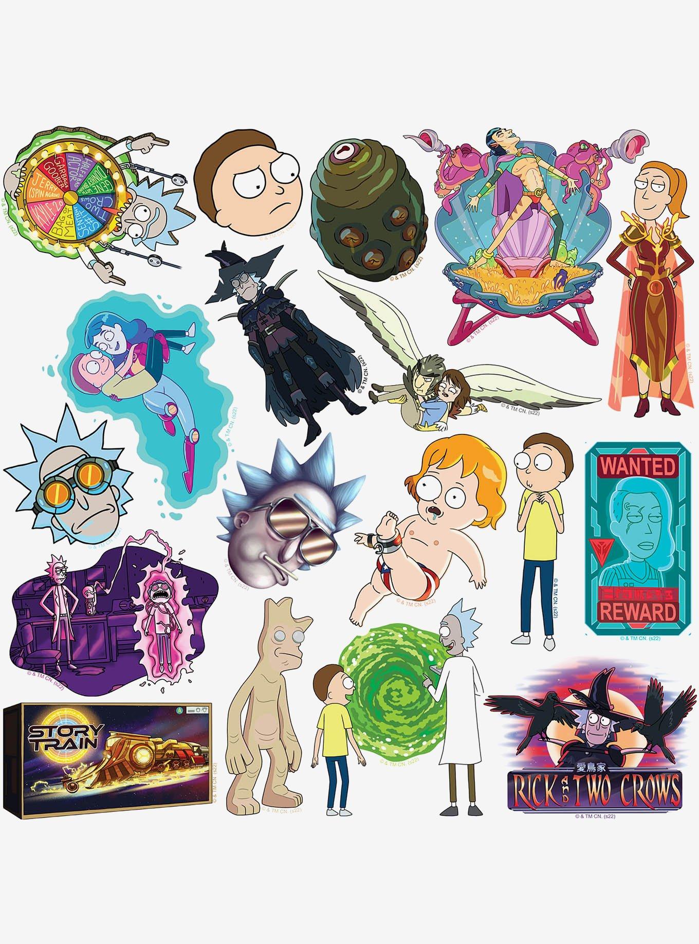 Rick and Morty Miscellaneous 100ct Sticker Pack, , alternate
