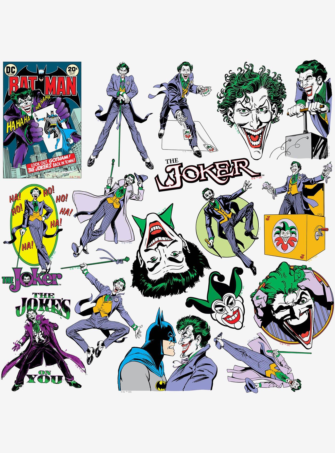 DC Comics Joker Vintage Miscellaneous 100ct Sticker Pack, , alternate