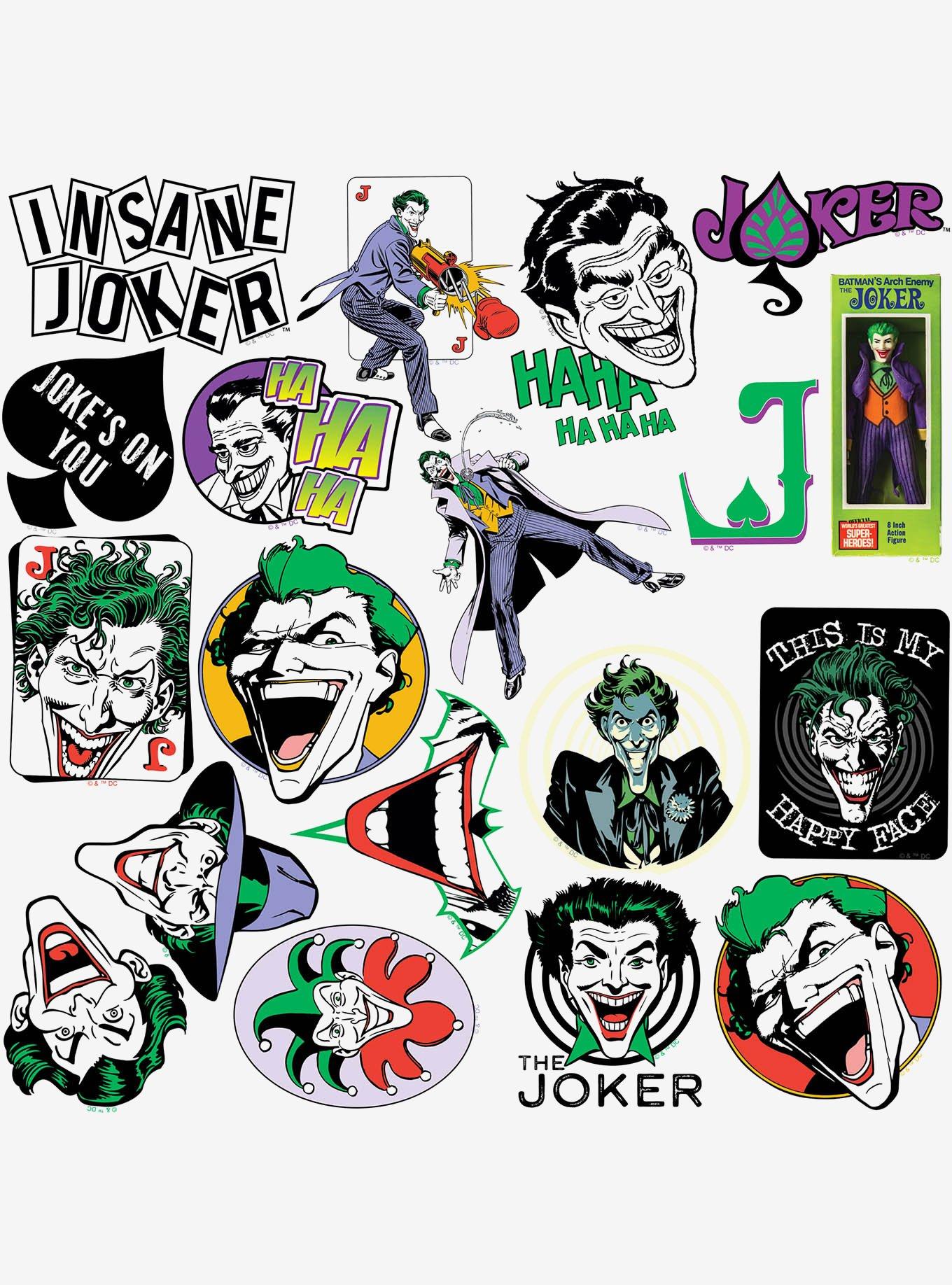 DC Comics Joker Vintage Miscellaneous 100ct Sticker Pack, , alternate