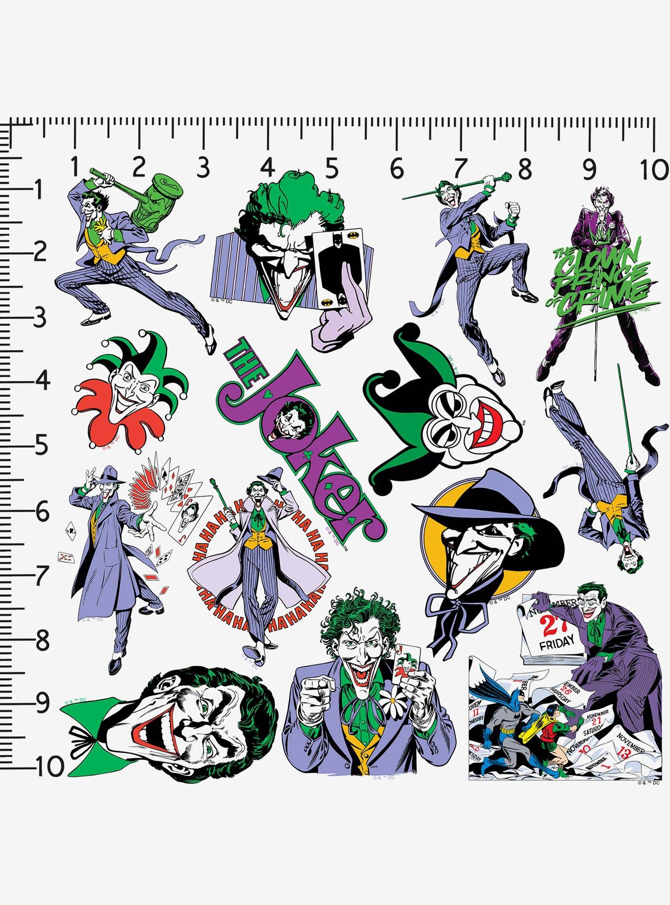 DC Comics Joker Vintage Miscellaneous 100ct Sticker Pack, , alternate