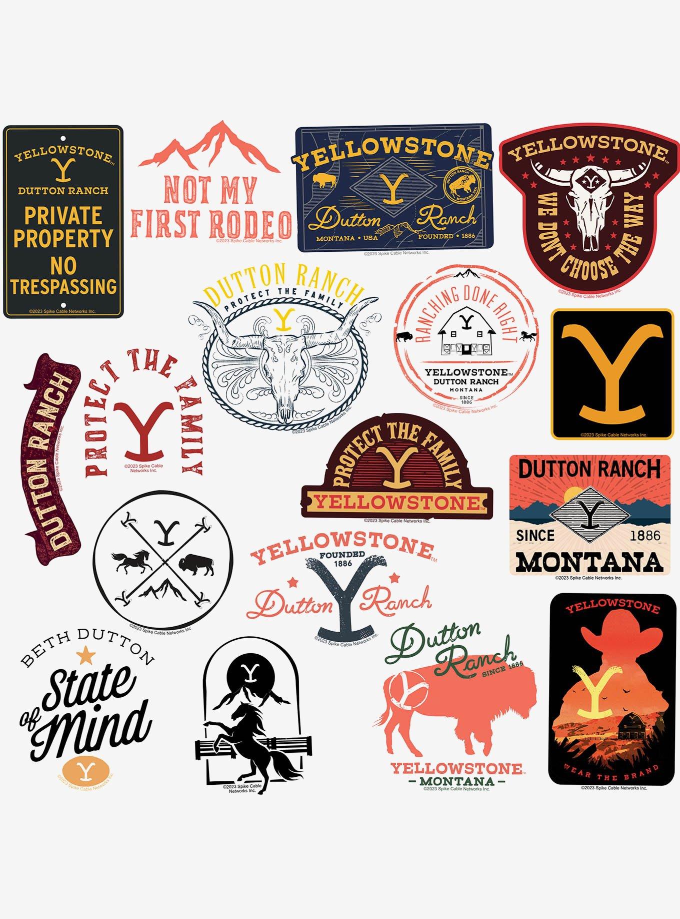 Yellowstone Miscellaneous 100ct Sticker Pack, , alternate
