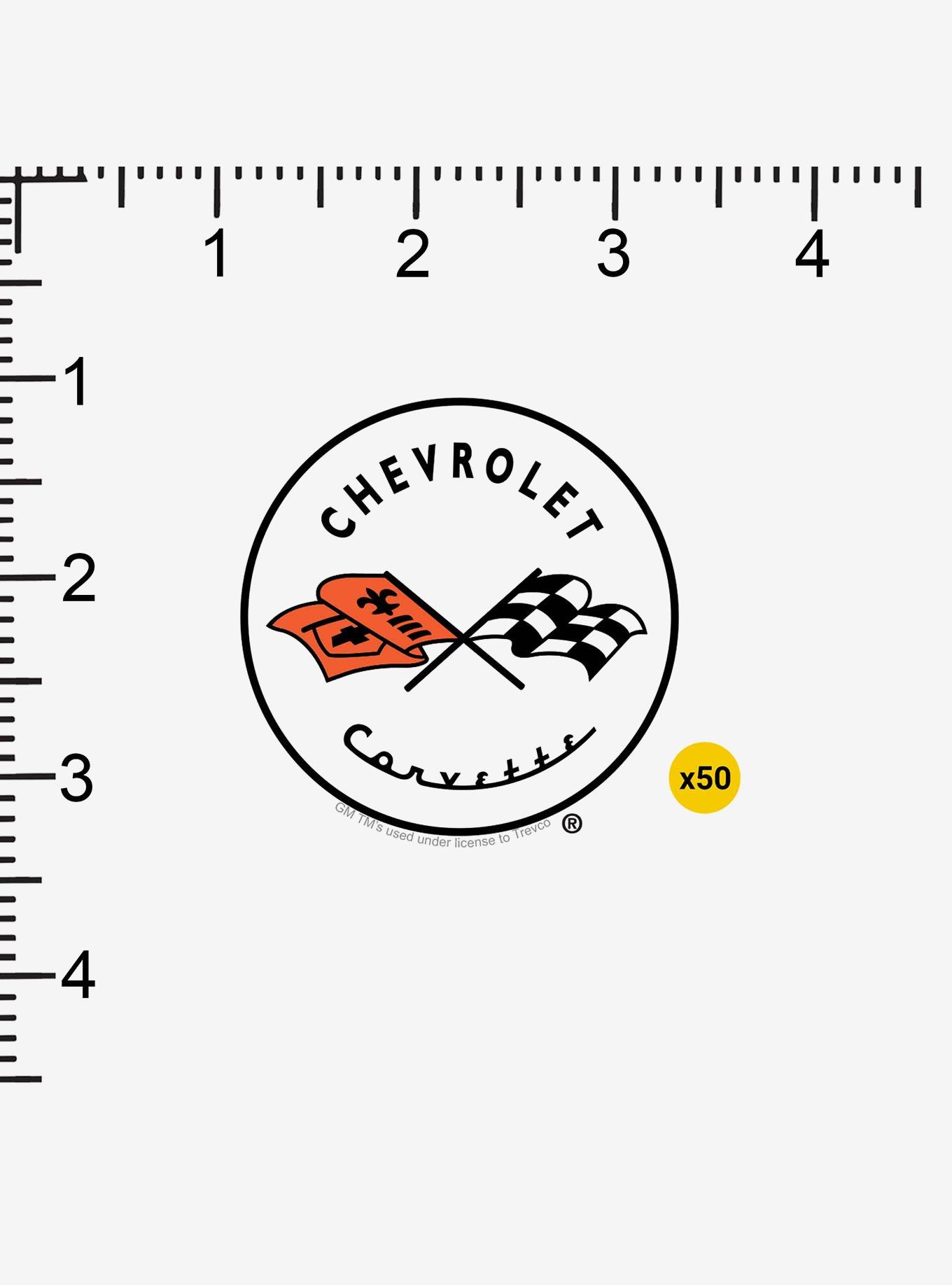 Chevrolet Chevy Vintage Circle Emblem Miscellaneous 100ct Sticker Pack, , alternate