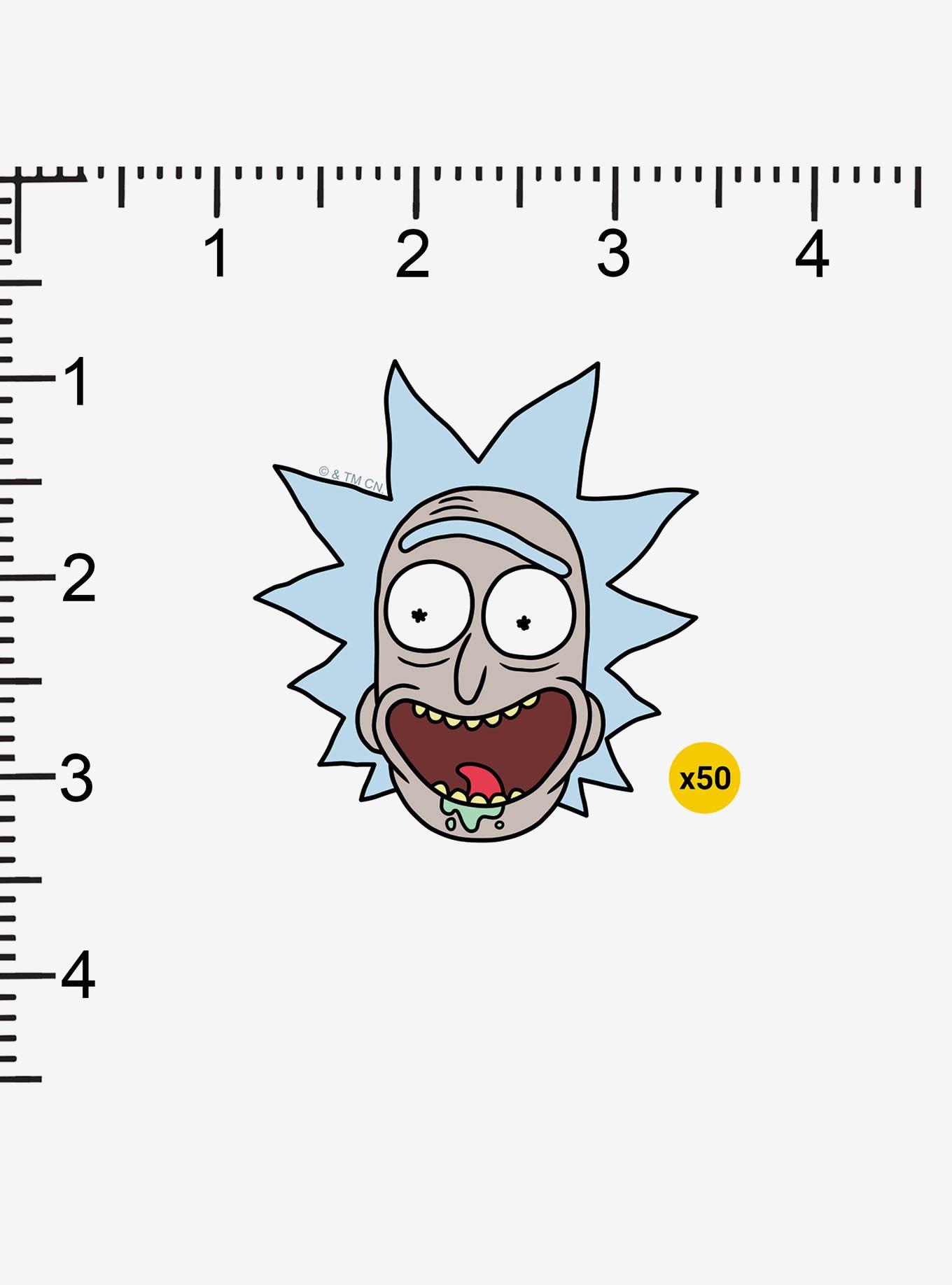Rick and Morty Rick Expression Miscellaneous 100ct Sticker Pack, , alternate