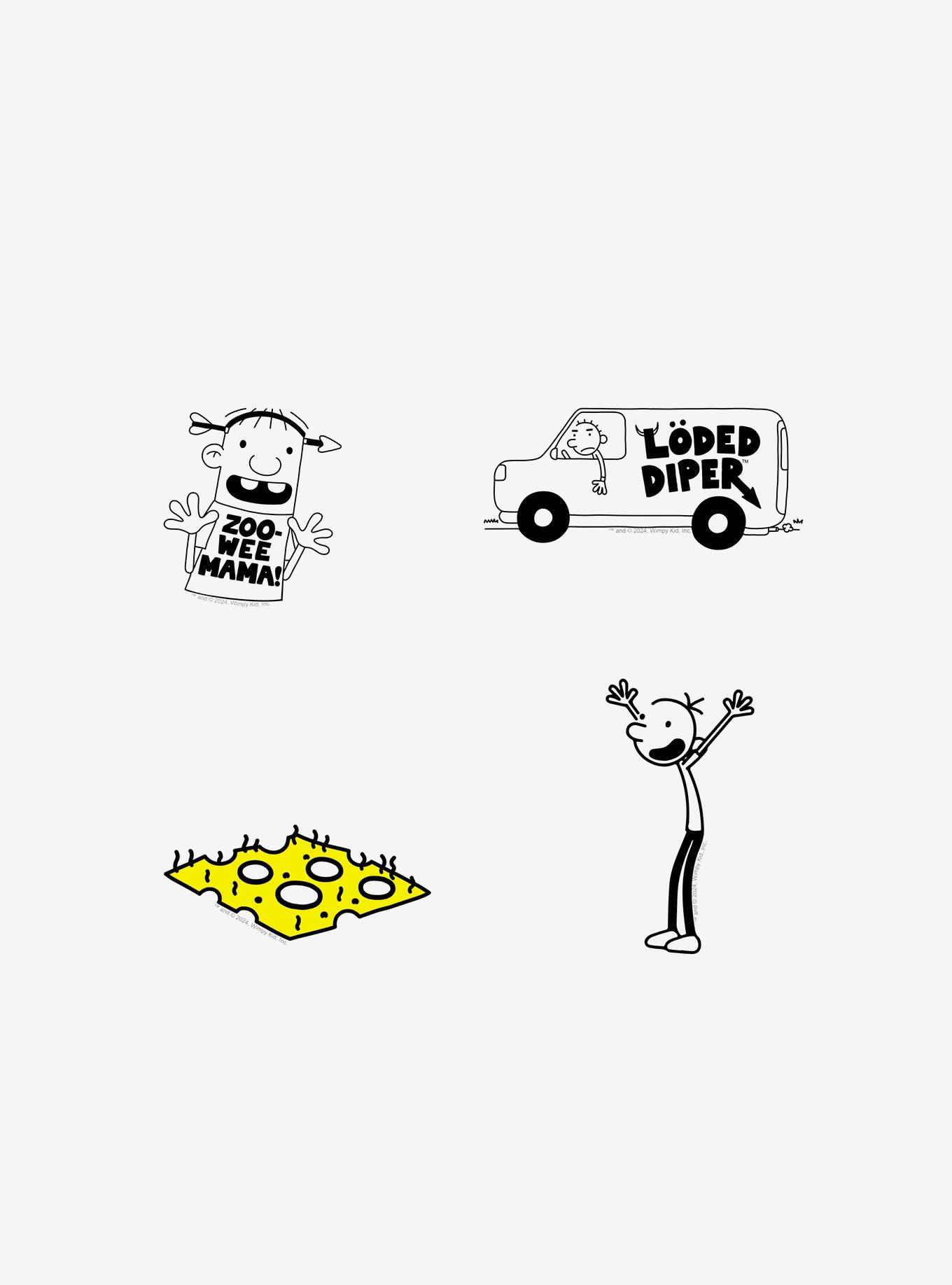 Diary of a Wimpy Kid Funny Miscellaneous 100ct Sticker Pack, , alternate