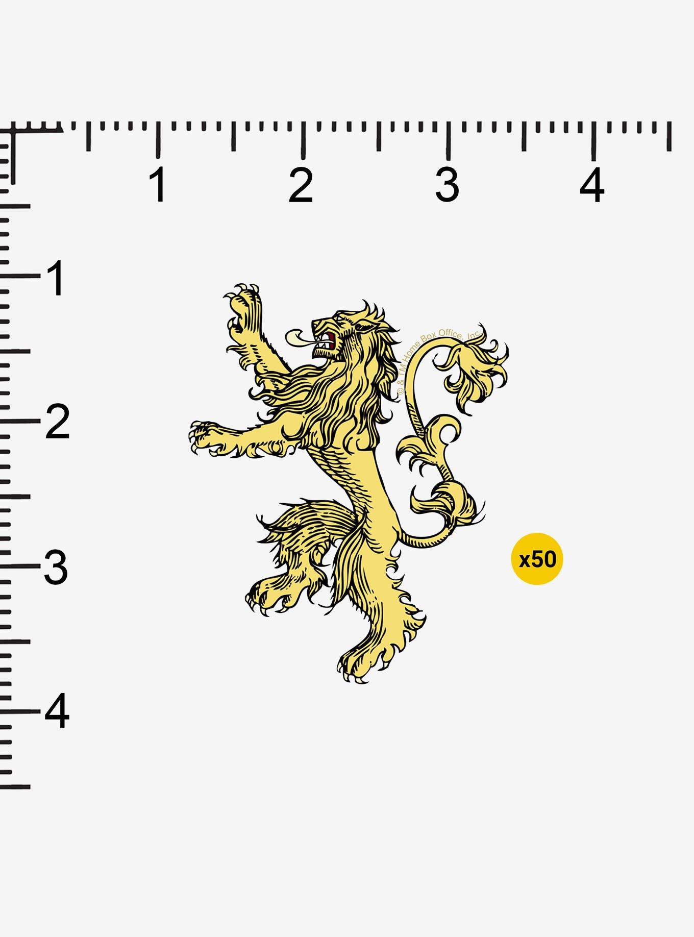 Game of Thrones Lannister Sigil Repeat Miscellaneous 100ct Sticker Pack, , alternate