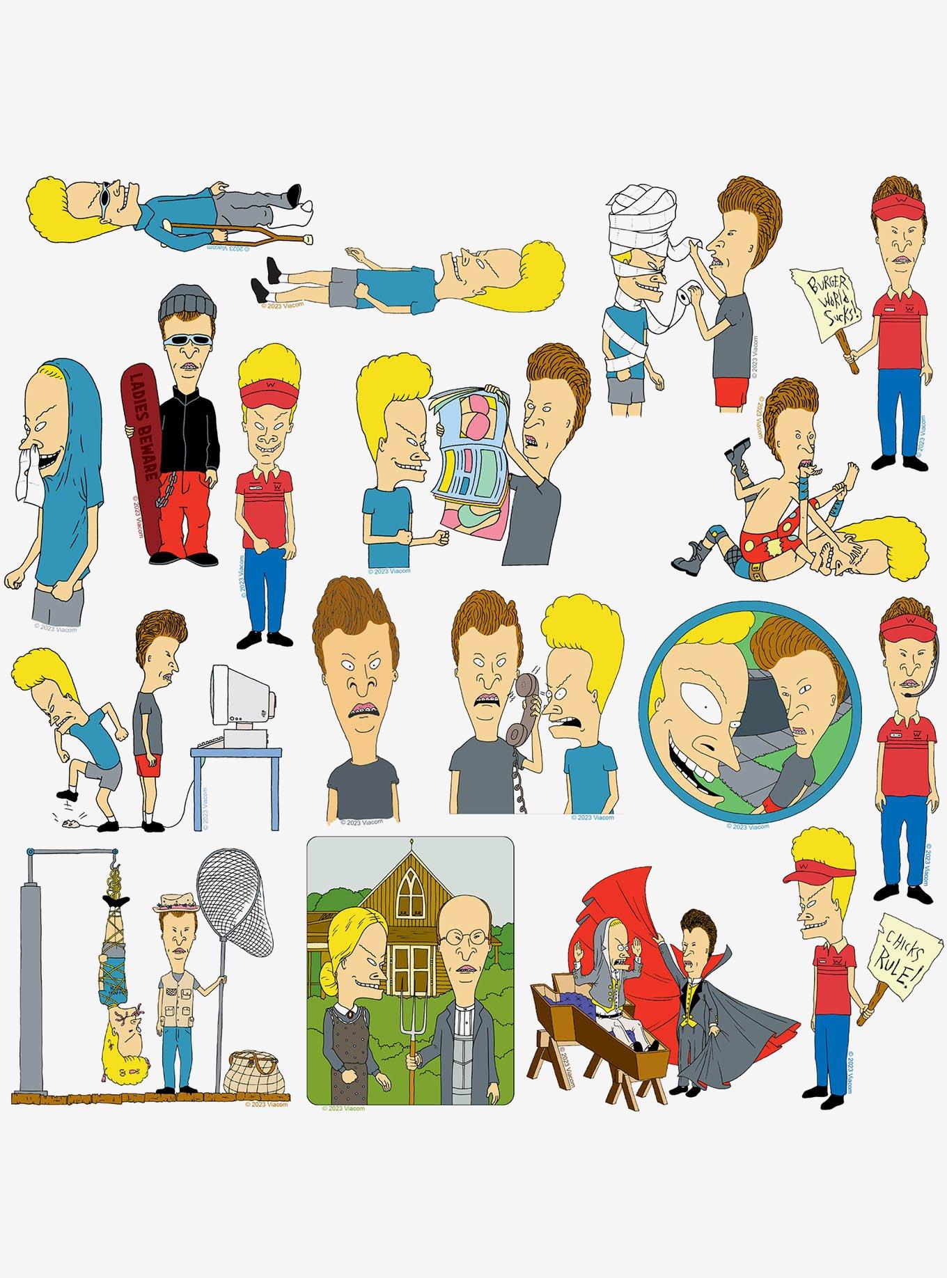 Beavis and Butthead Miscellaneous 100ct Sticker Pack, , alternate