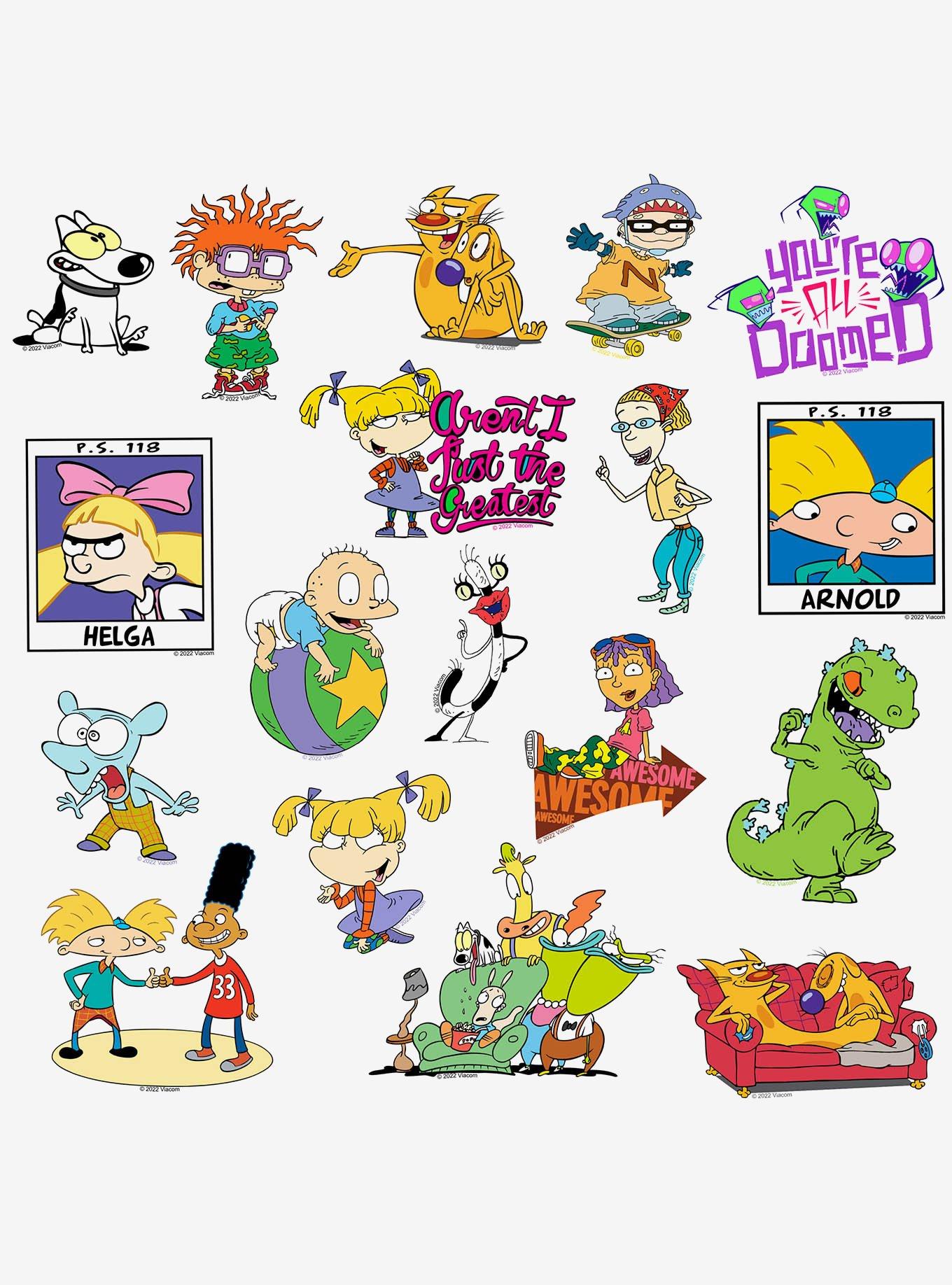 Nickelodeon 90's Miscellaneous 100ct Sticker Pack, , alternate