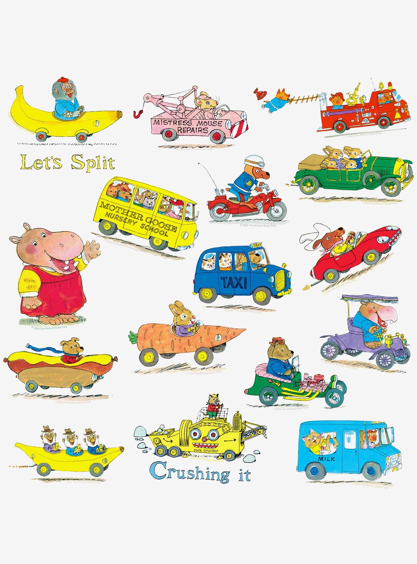 Richard Scarry Characters Miscellaneous 100ct Sticker Pack, , alternate