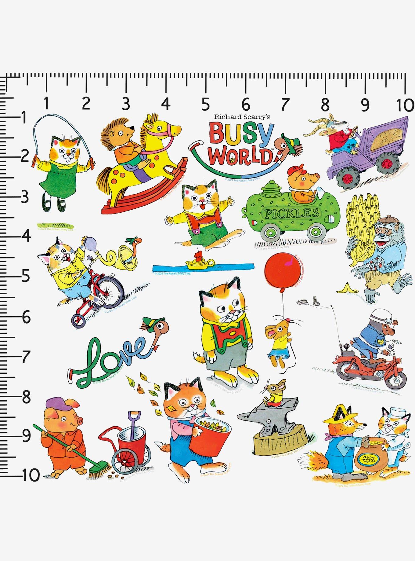 Richard Scarry Characters Miscellaneous 100ct Sticker Pack, , alternate