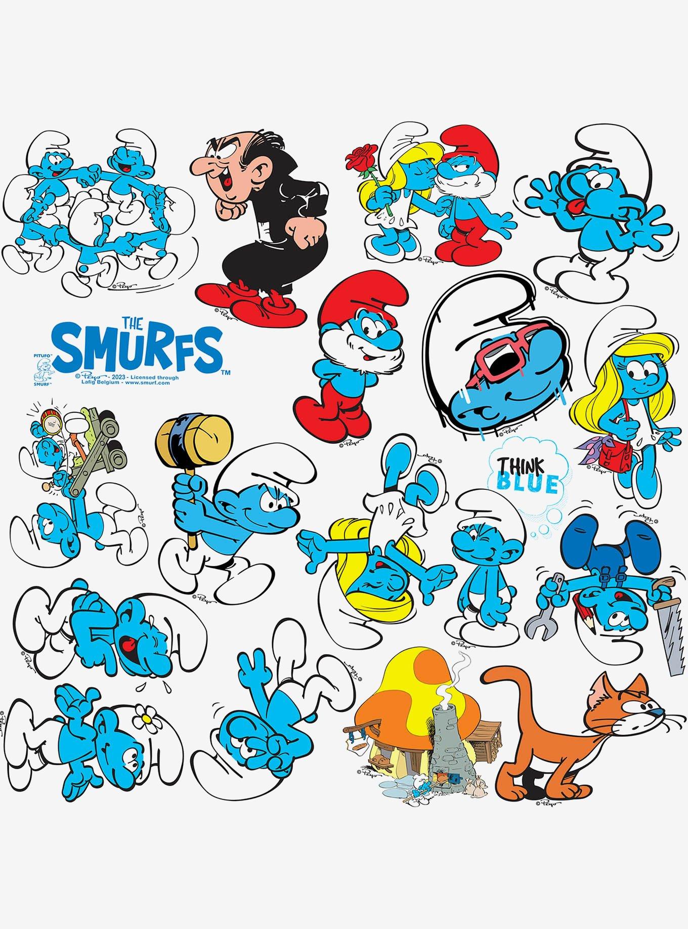 The Smurfs Smurf Miscellaneous 100ct Sticker Pack, , alternate
