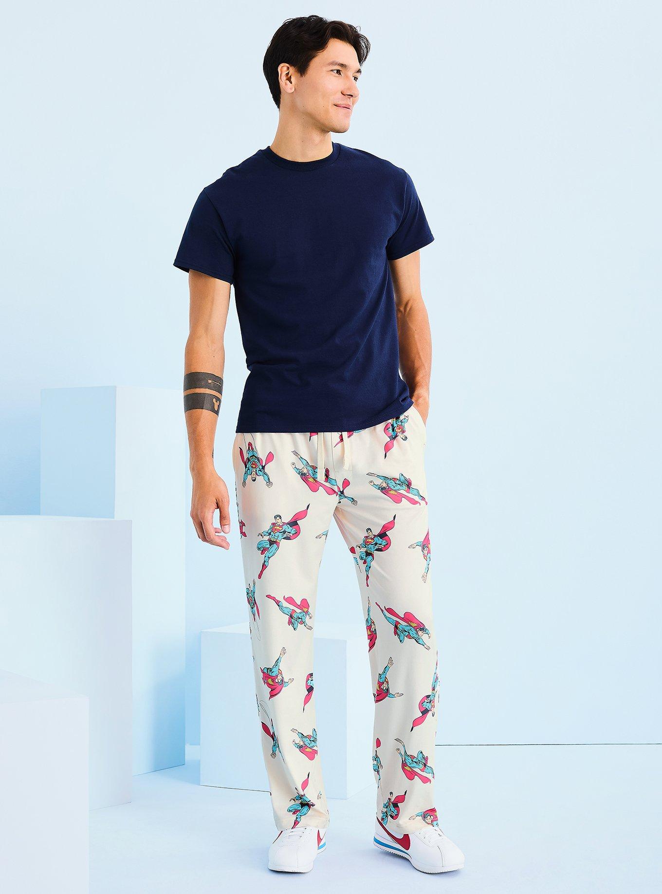 DC Comics Superman Allover Print Sleep Pants - BoxLunch Exclusive, , hi-res
