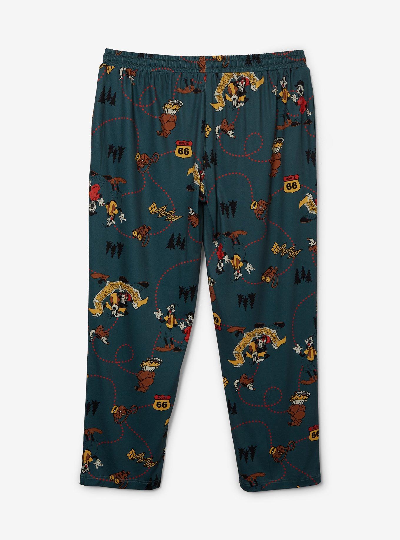 Disney A Goofy Movie Max & Goofy Road Trip Allover Print Women's Plus Size Sleep Pants - BoxLunch Exclusive, , hi-res