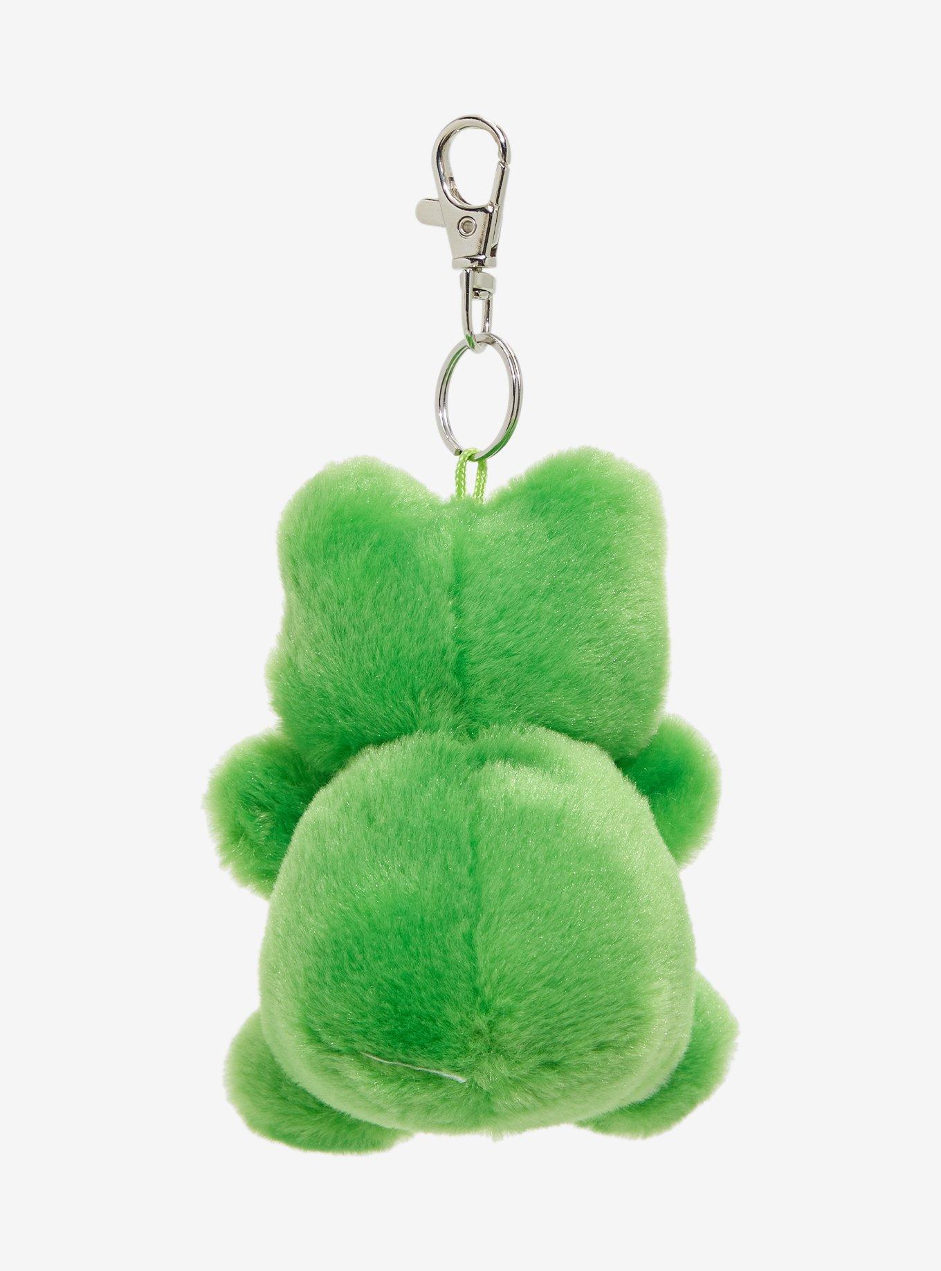 Aurora Palm Pals Ribbits Frog Plush Key Chain, , hi-res