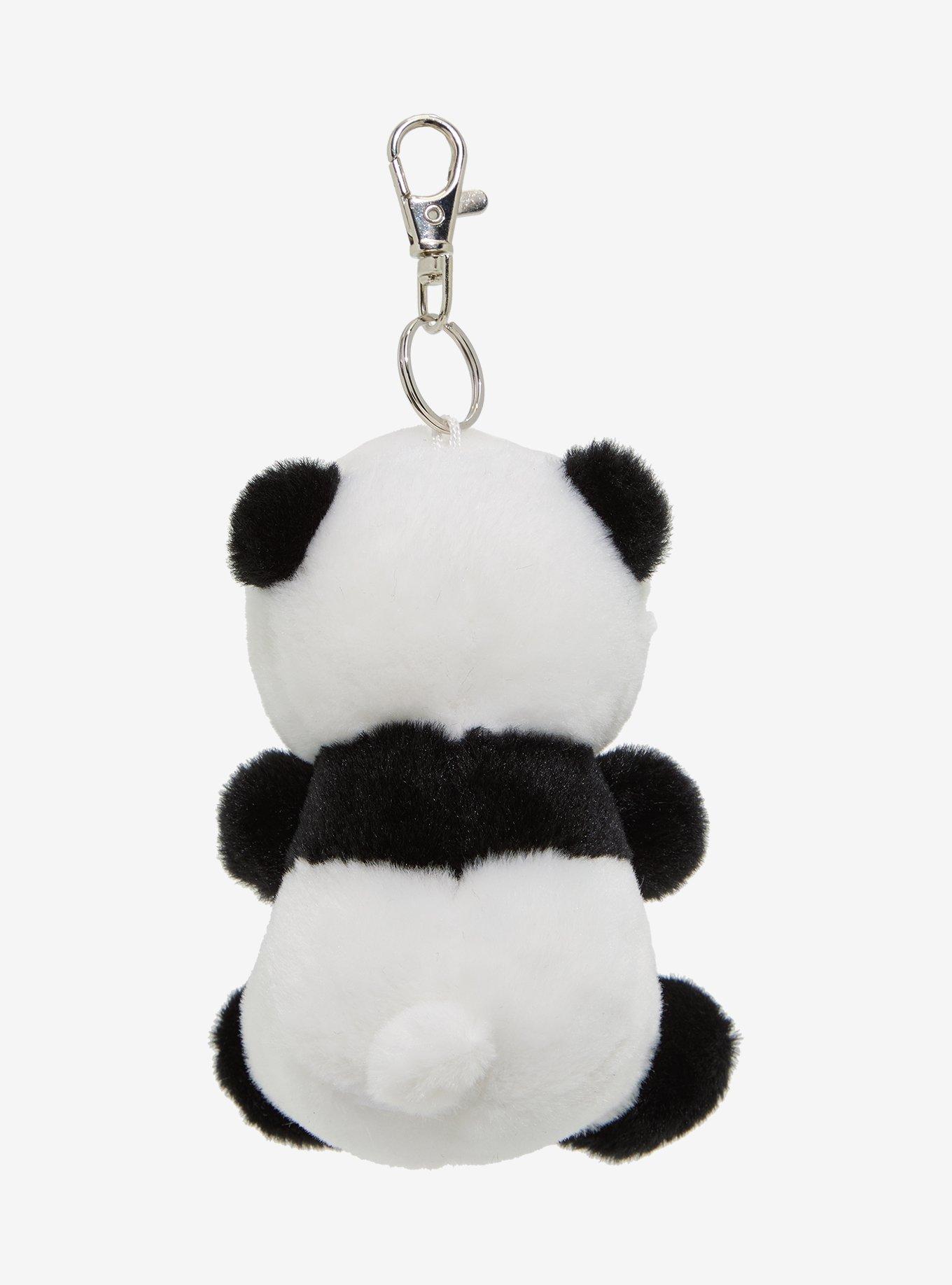 Aurora Palm Pals Bamboo Panda Plush Key Chain, , hi-res