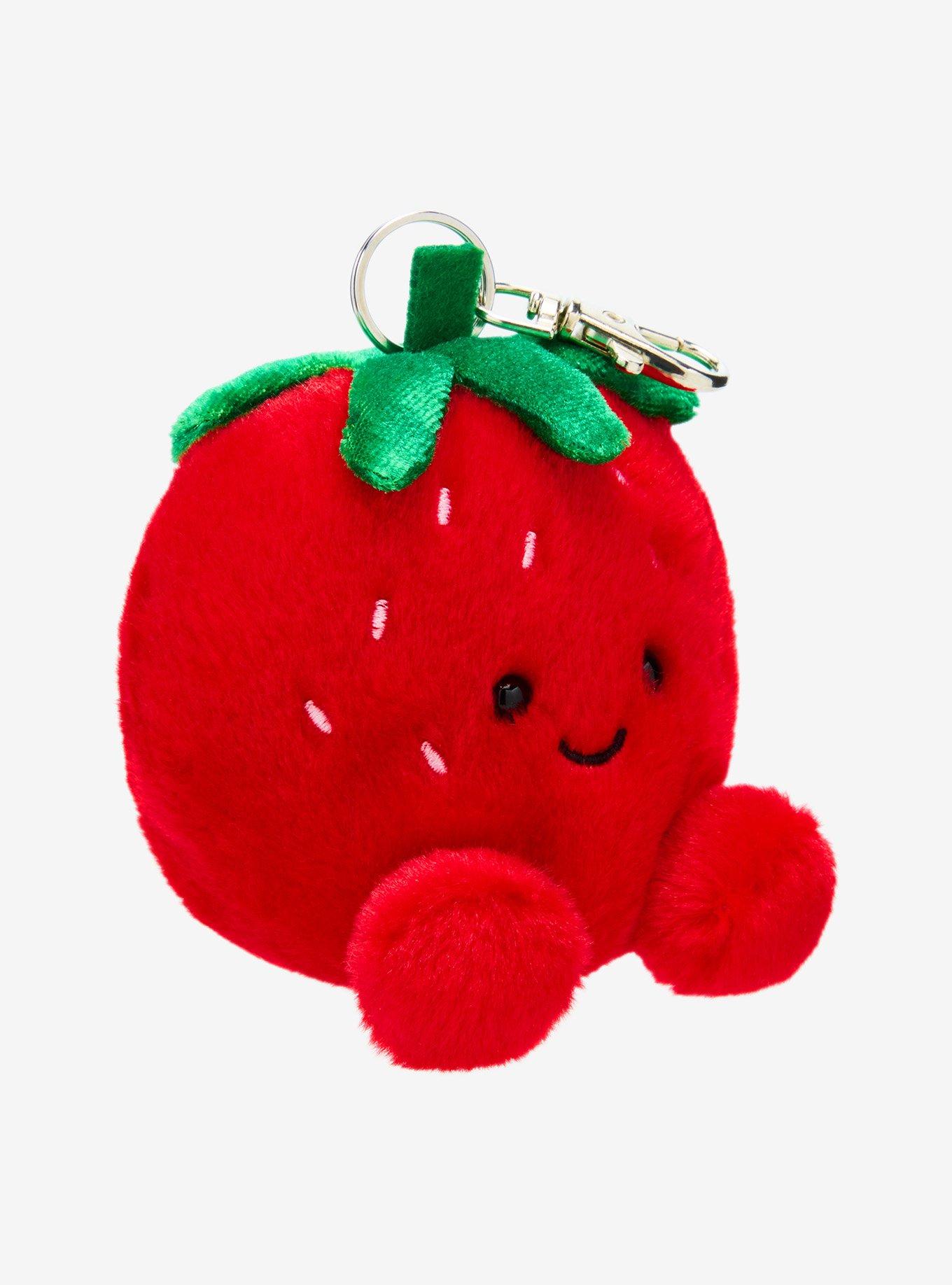 Palm Pals Strawberry Plush Key Chain, , hi-res