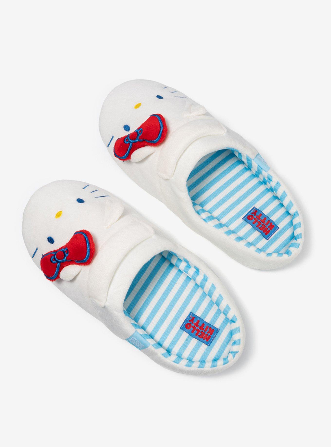 Sanrio Hello Kitty Embroidered Women's Dorm Slippers — BoxLunch Exclusive, , hi-res