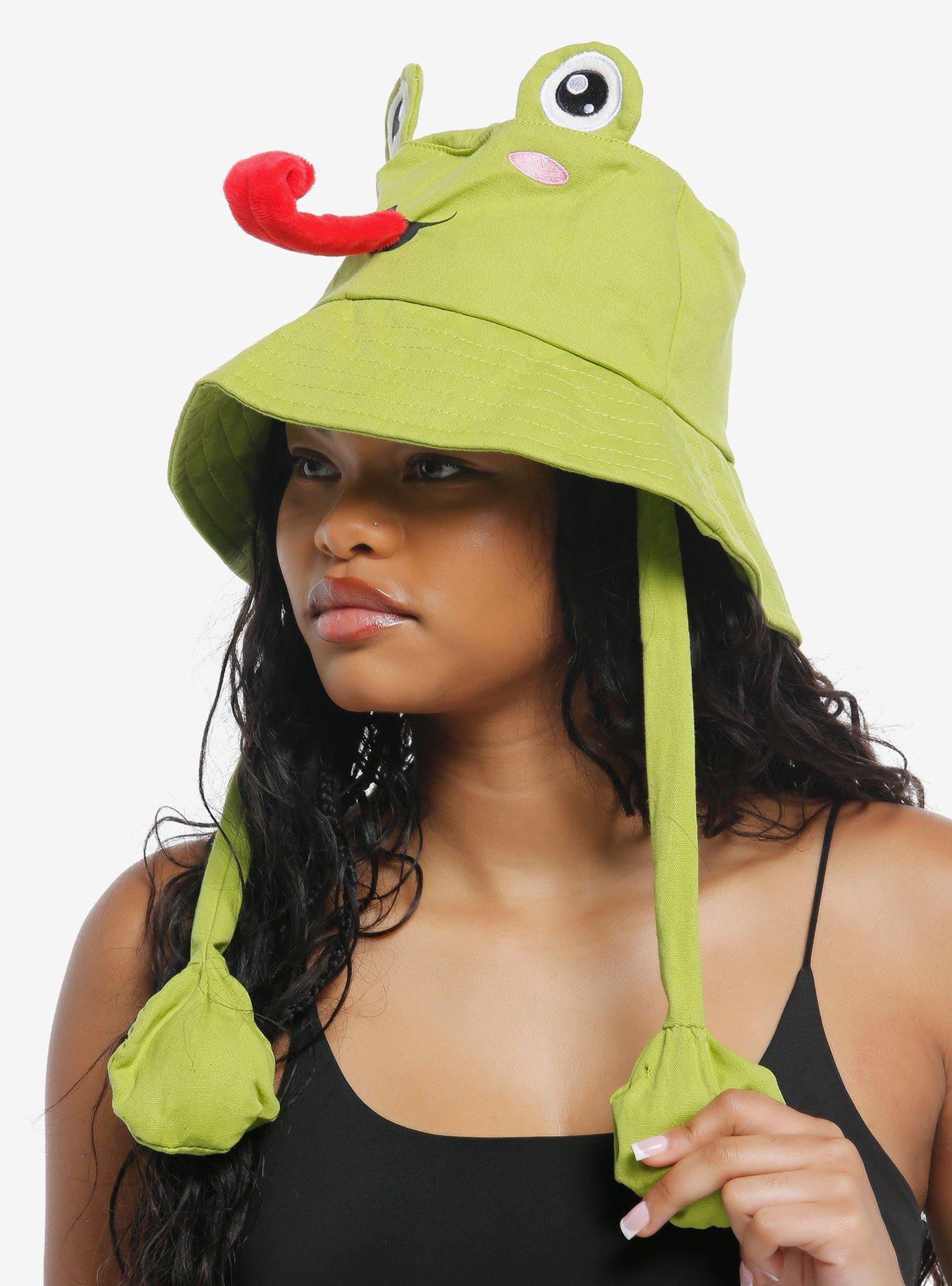 Frog Tassel Bucket Hat With Movable Tongue, , hi-res