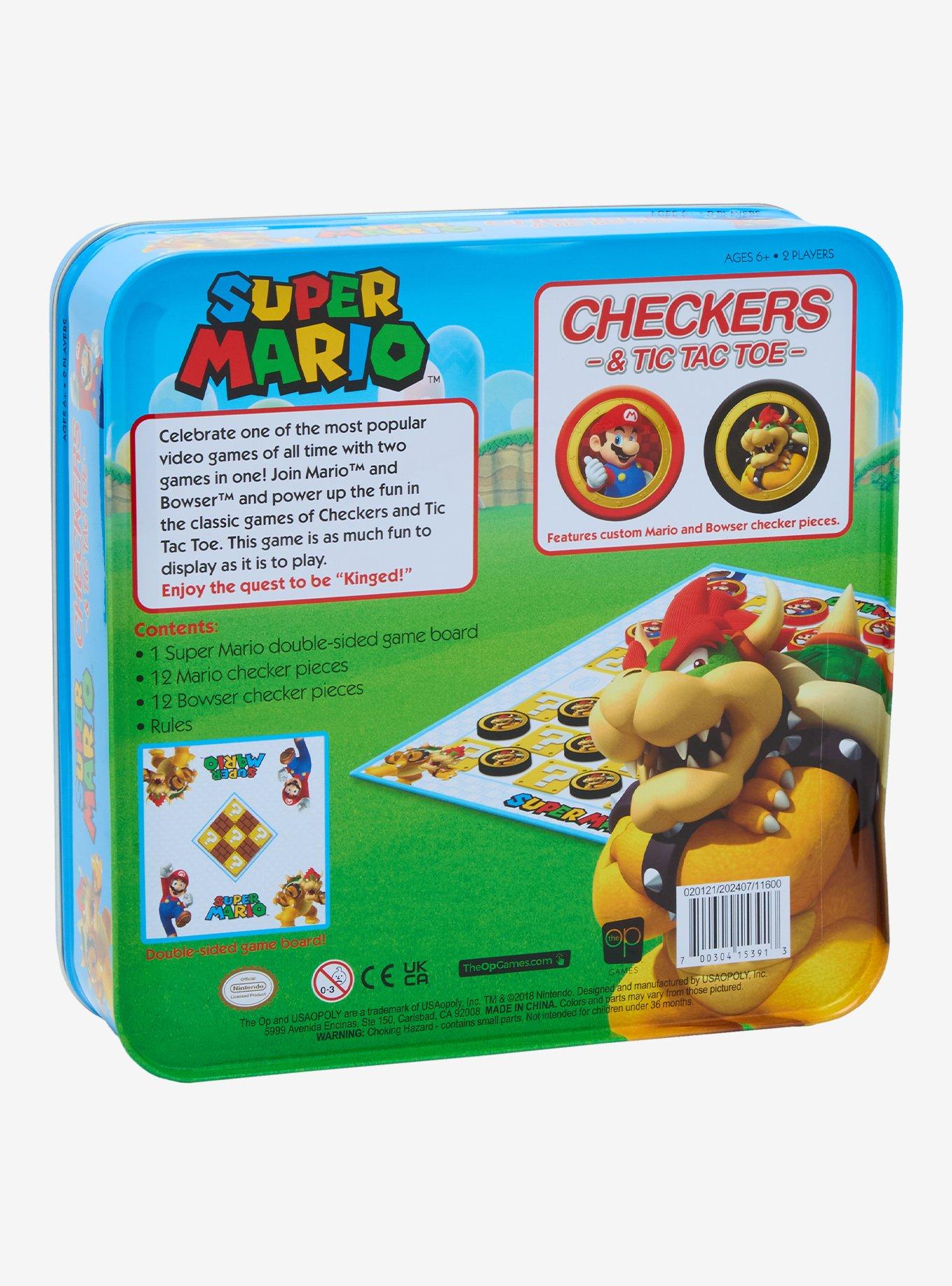 Super Mario Bros. Checkers & Tic Tac Toe Game Set, , hi-res