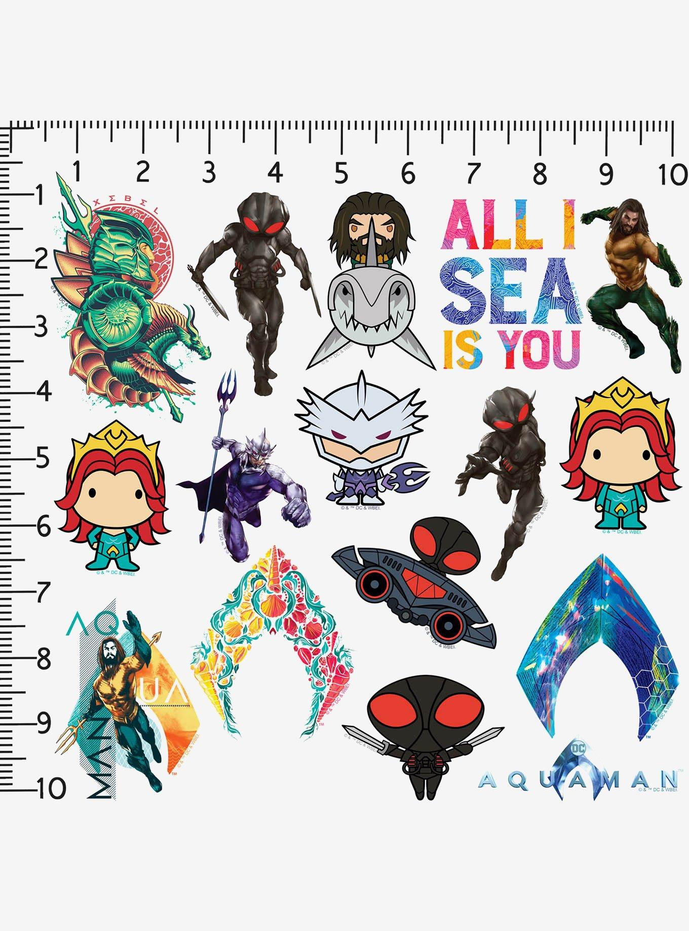 DC Comics Aquaman Movie Miscellaneous 100ct Sticker Pack, , alternate
