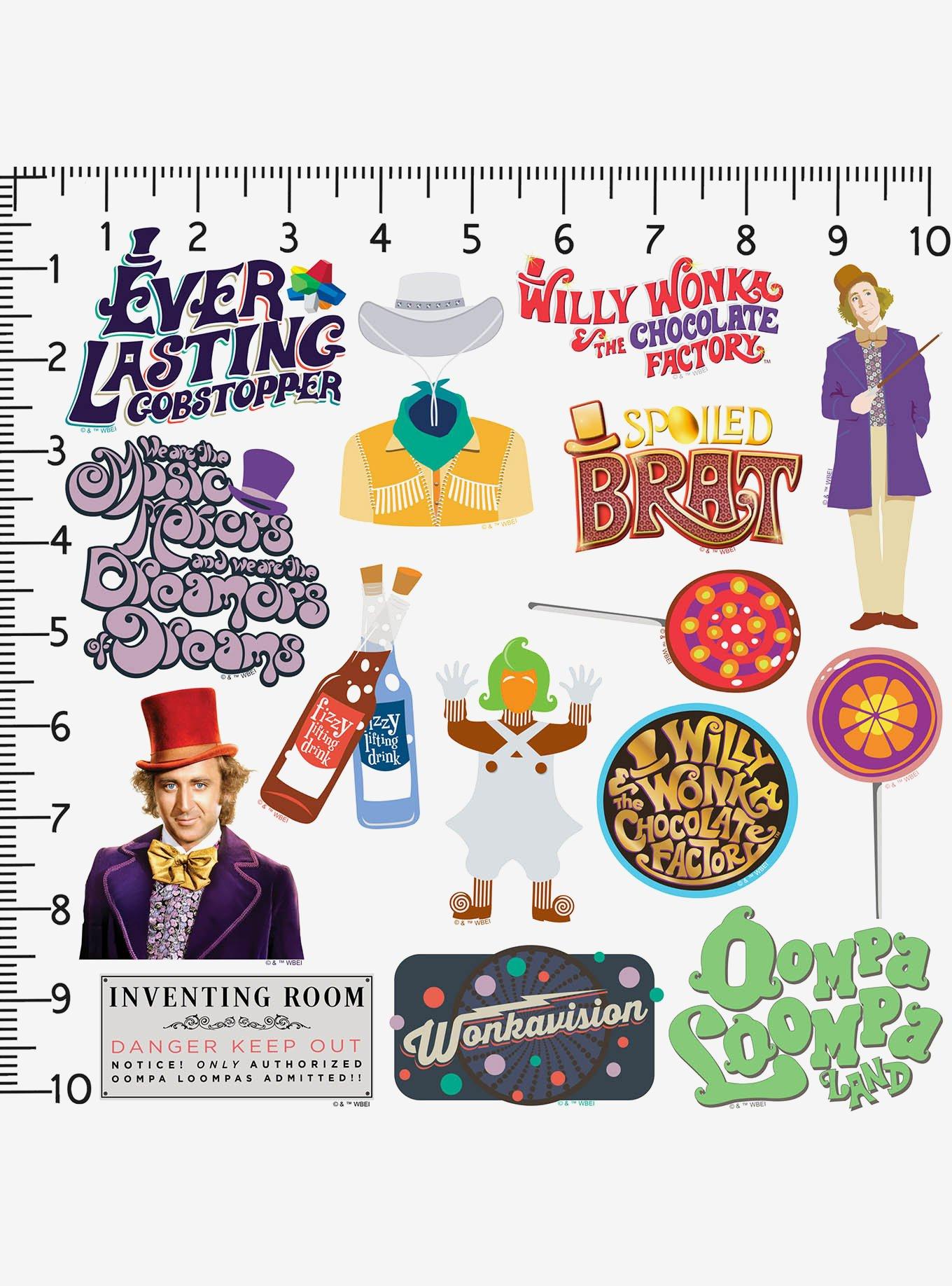 Willy Wonka and The Chocolate Factory Miscellaneous 100ct Sticker Pack, , alternate