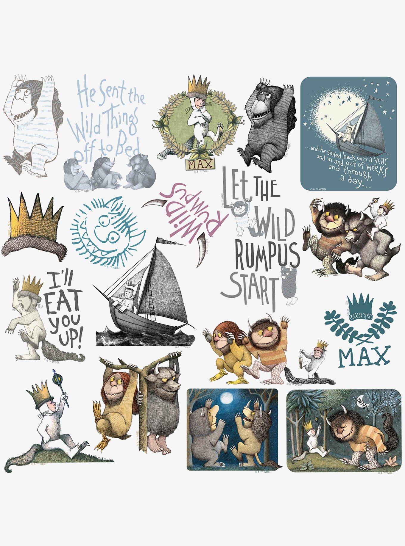 Where The Wild Things Are Miscellaneous 100ct Sticker Pack, , alternate